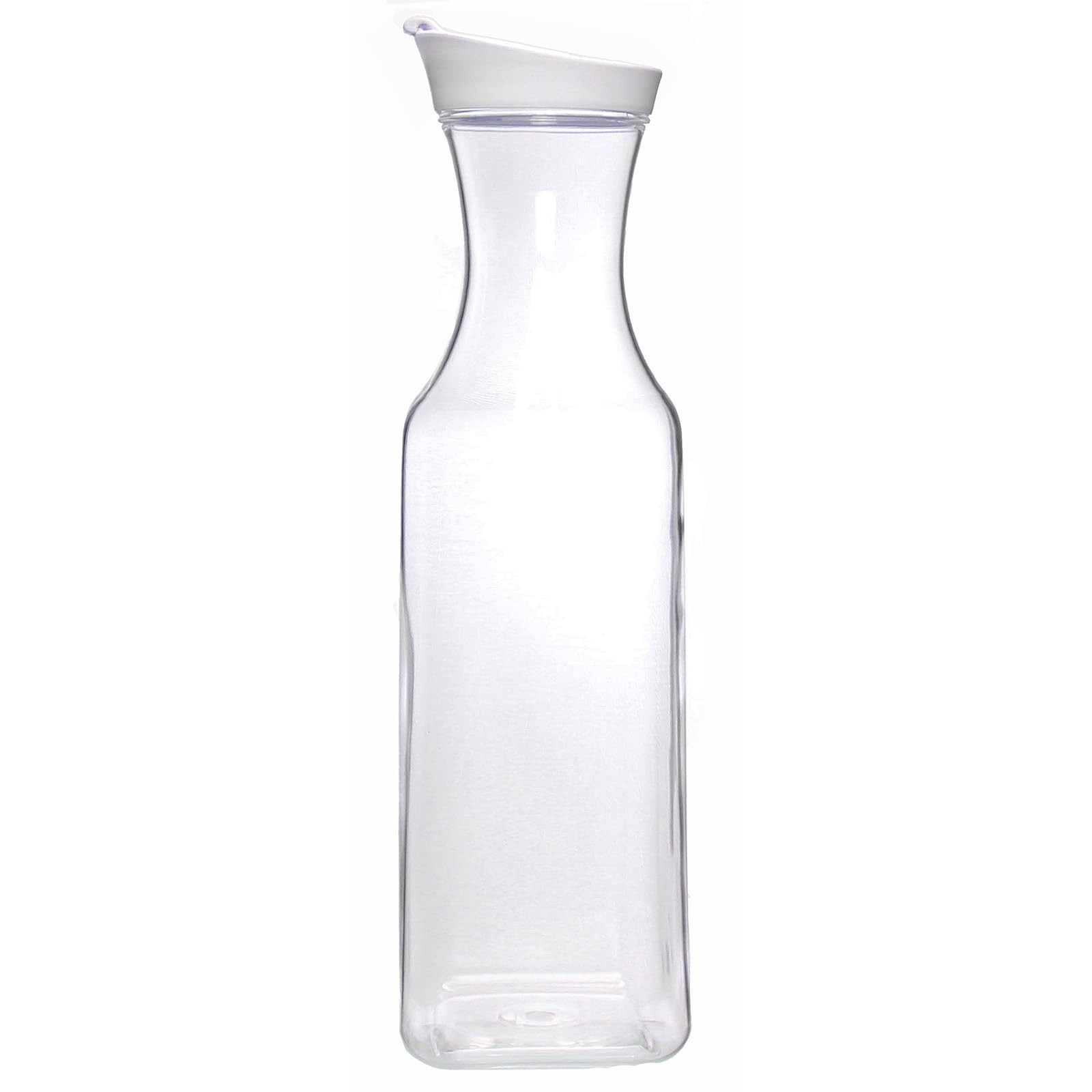 Prodyne Square Acrylic Juice Jars Gray 5 Inch 56 Oz Functional Dispenser Clear