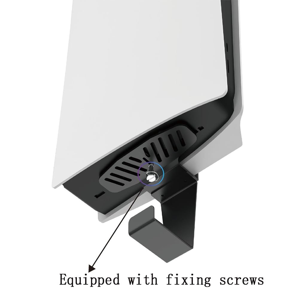 Wall Mount for PS5 PS5 Slim PS5 Pro With 2 Controller Mounts Vertical Display