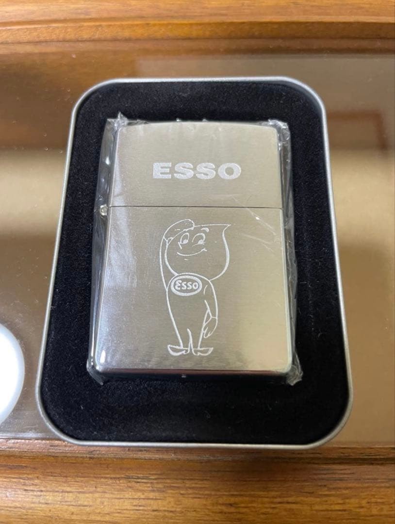Zippo Esso Boy Etching Processing Promotional Not for Sale Product Made in 2002
