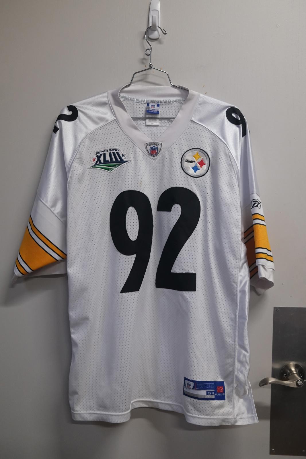 09 Reebok Pittsburgh Steeler Super Bowl 43 Harrison Jersey