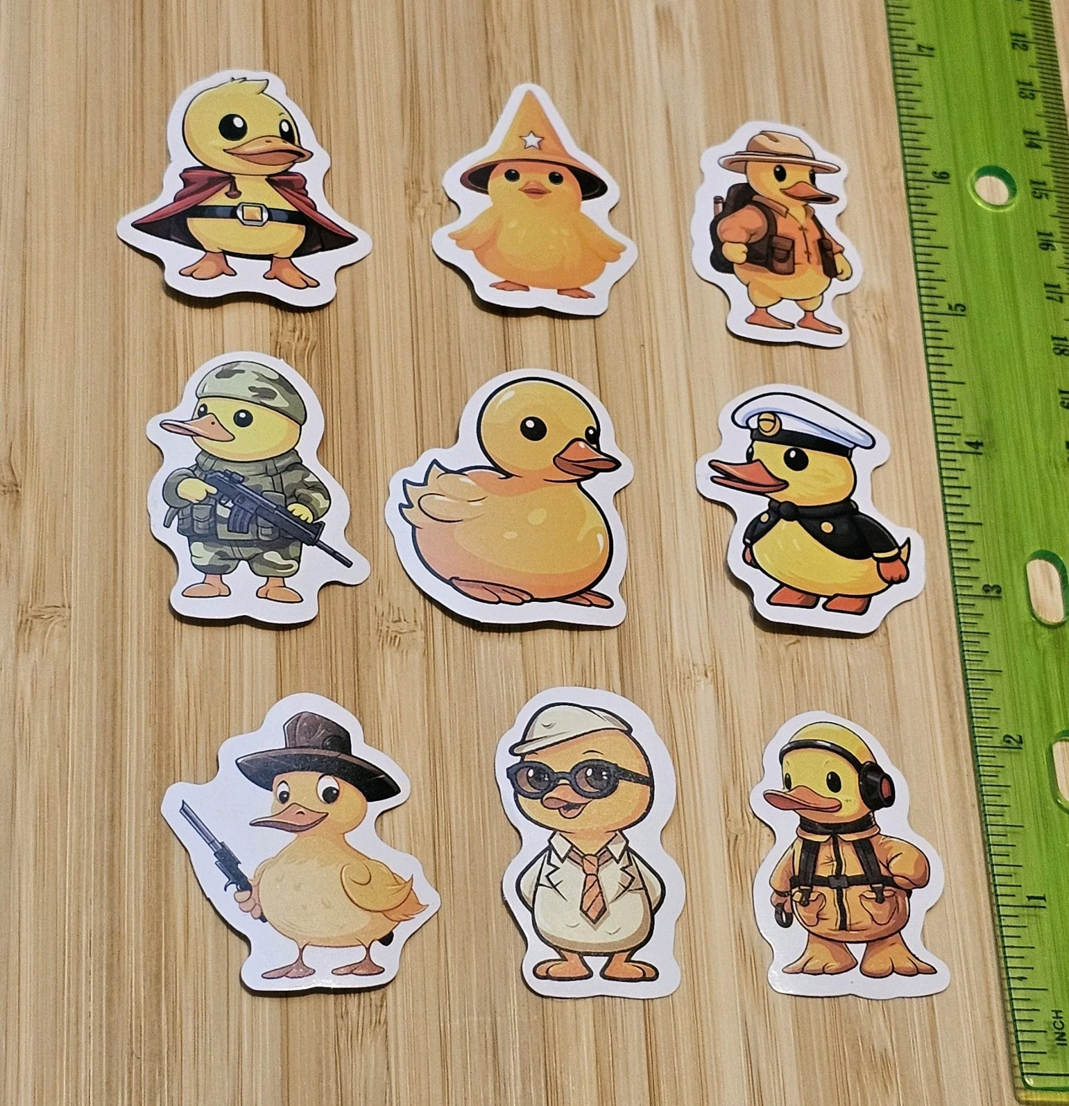 ROLE-PLAY DUCKS COSTUMES RUBBER DUCK RUBBER DUCKY S83 STICKER LOT STICKERS DECAL