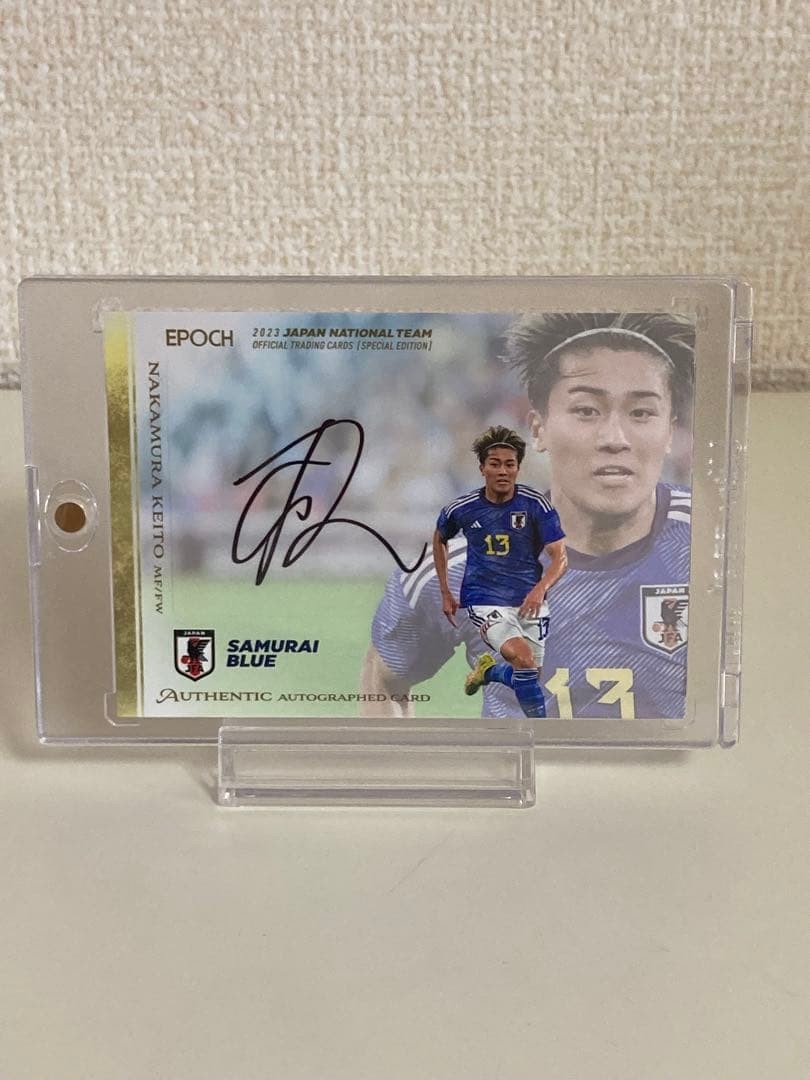 Keito Nakamura 2023 Epoch Japan Soccer Autograph Card 70/70