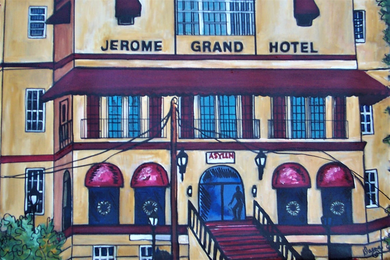 FLEESE ART, BY ALICE DAENA, GRAND HOTEL- MEXICO,- MARKET-LADY IN PINK ,