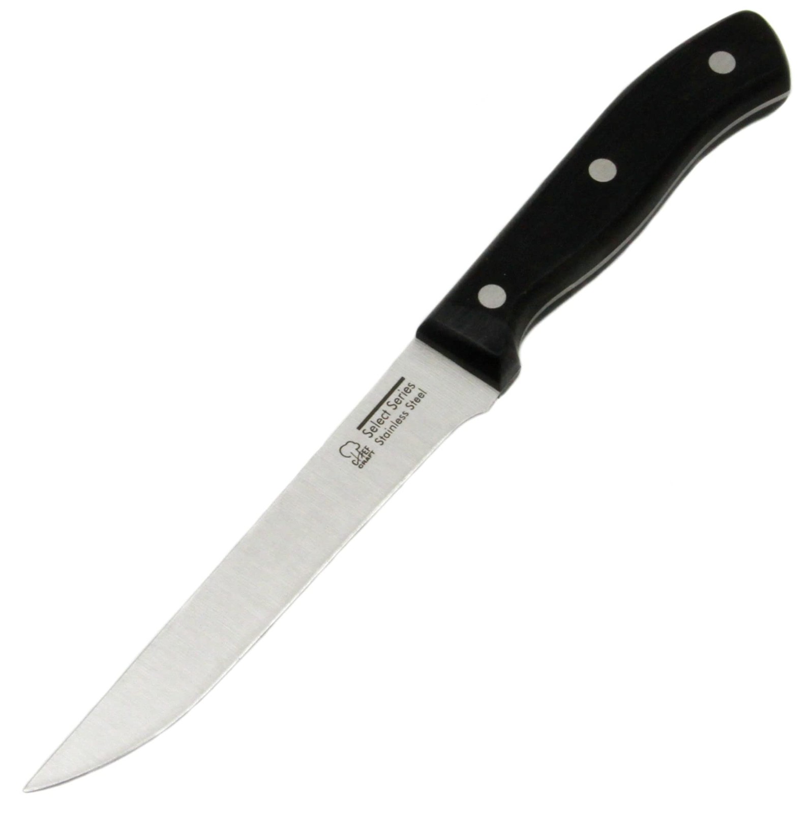 Chef Craft Select 6 Inch Boning Knife Stainless Steel Black Handle 15.75 Inch