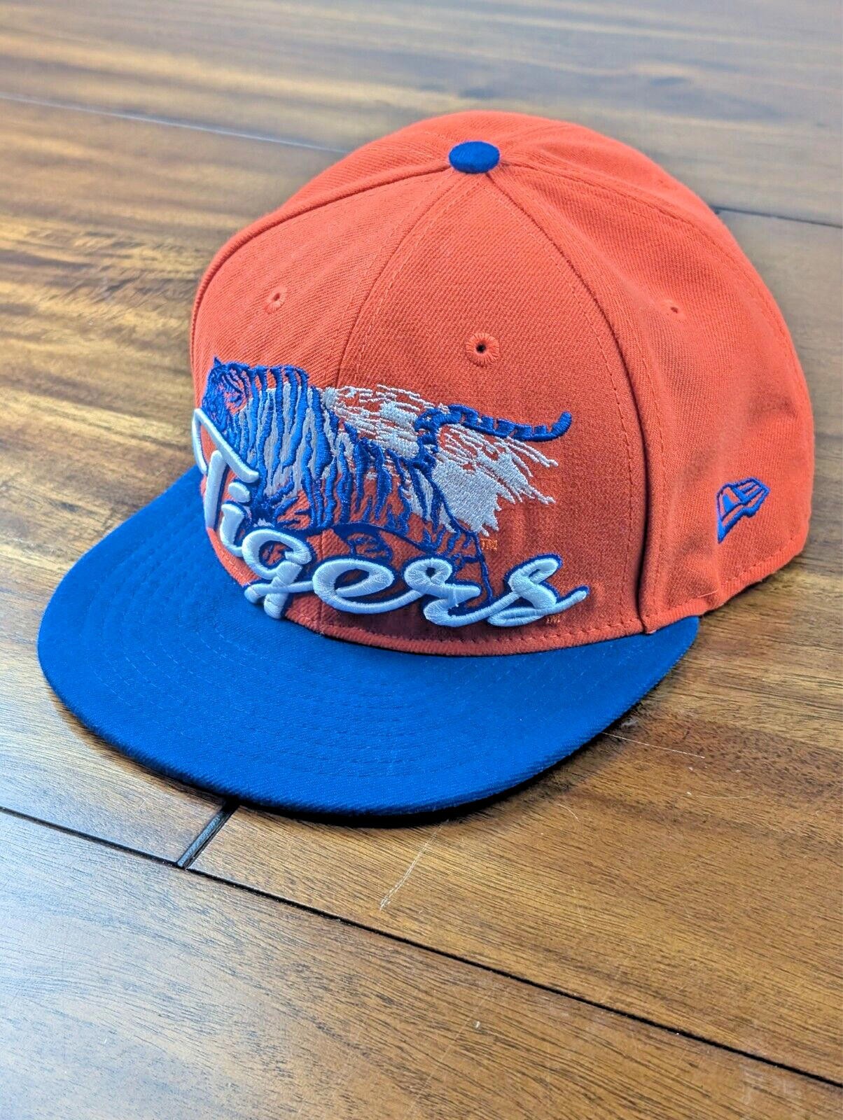 Memphis Tigers New Era Hat Cap Fitted Men’s 7 5/8 Orange Blue NCAA 59Fifty