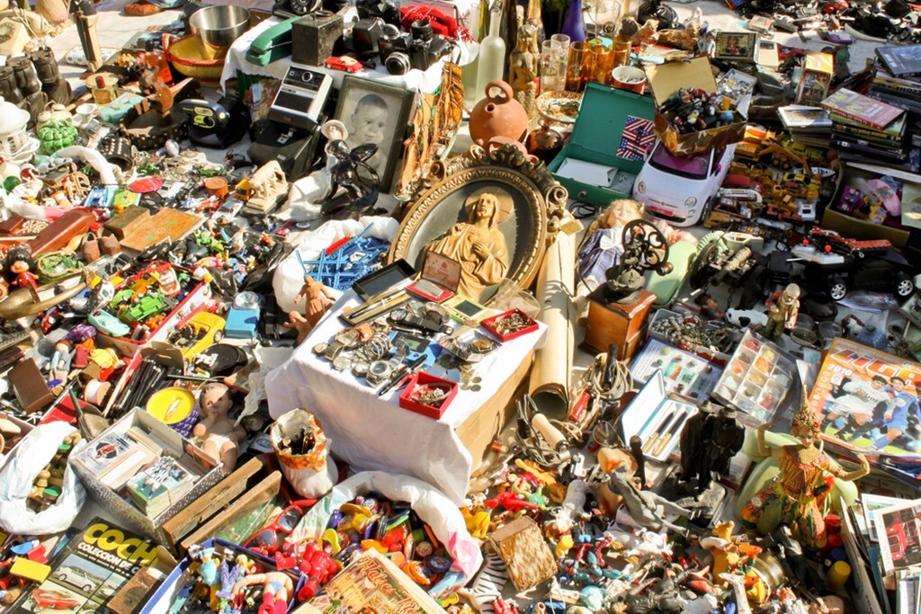 5 pound box lot of New & Old collectible items from estates-See details-#FD25