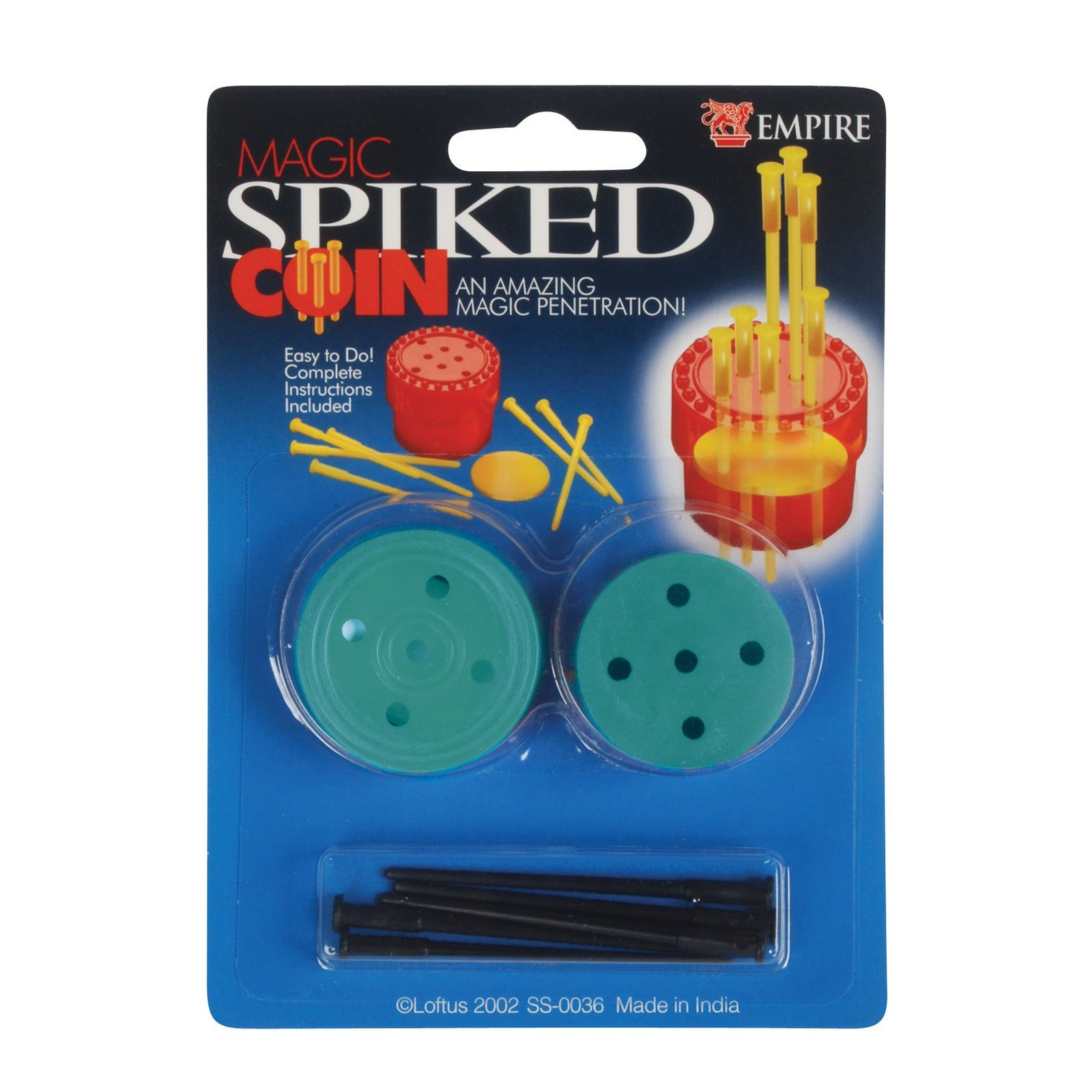 Loftus Empire Magic Spiked Coin Trick, Penetration Illusion