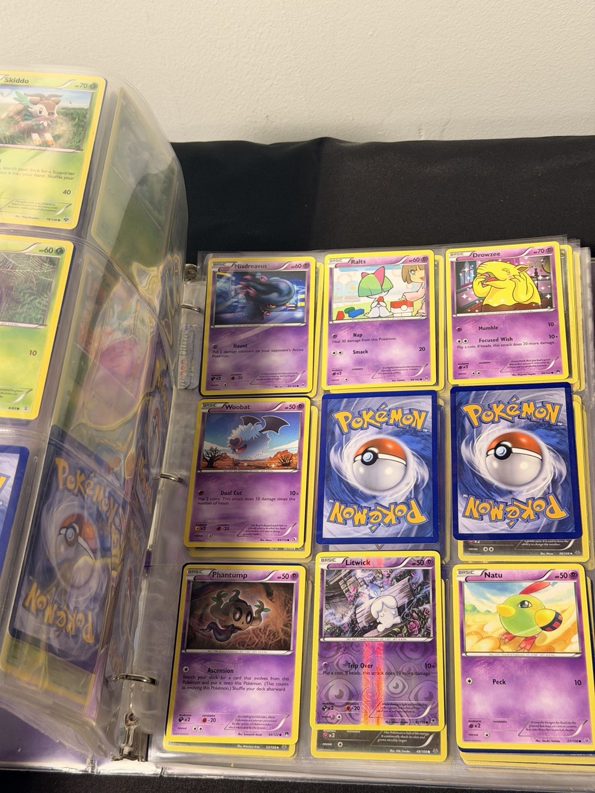 Mystery Pokémon Binder About Half Full Random Cards