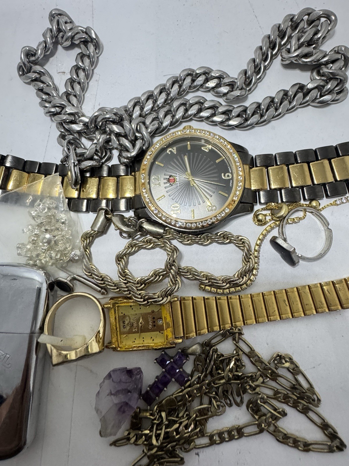 Junk Drawer Random Stuff Lot – Interesting Metal Stuff (Parts Of Jewelry) Random