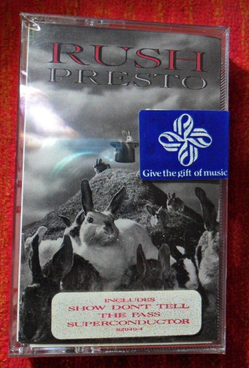 1989 RUSH – PRESTO – Original USA Issue ATLANTIC CASSETTE TAPE ~ SEALED MINT+NEW