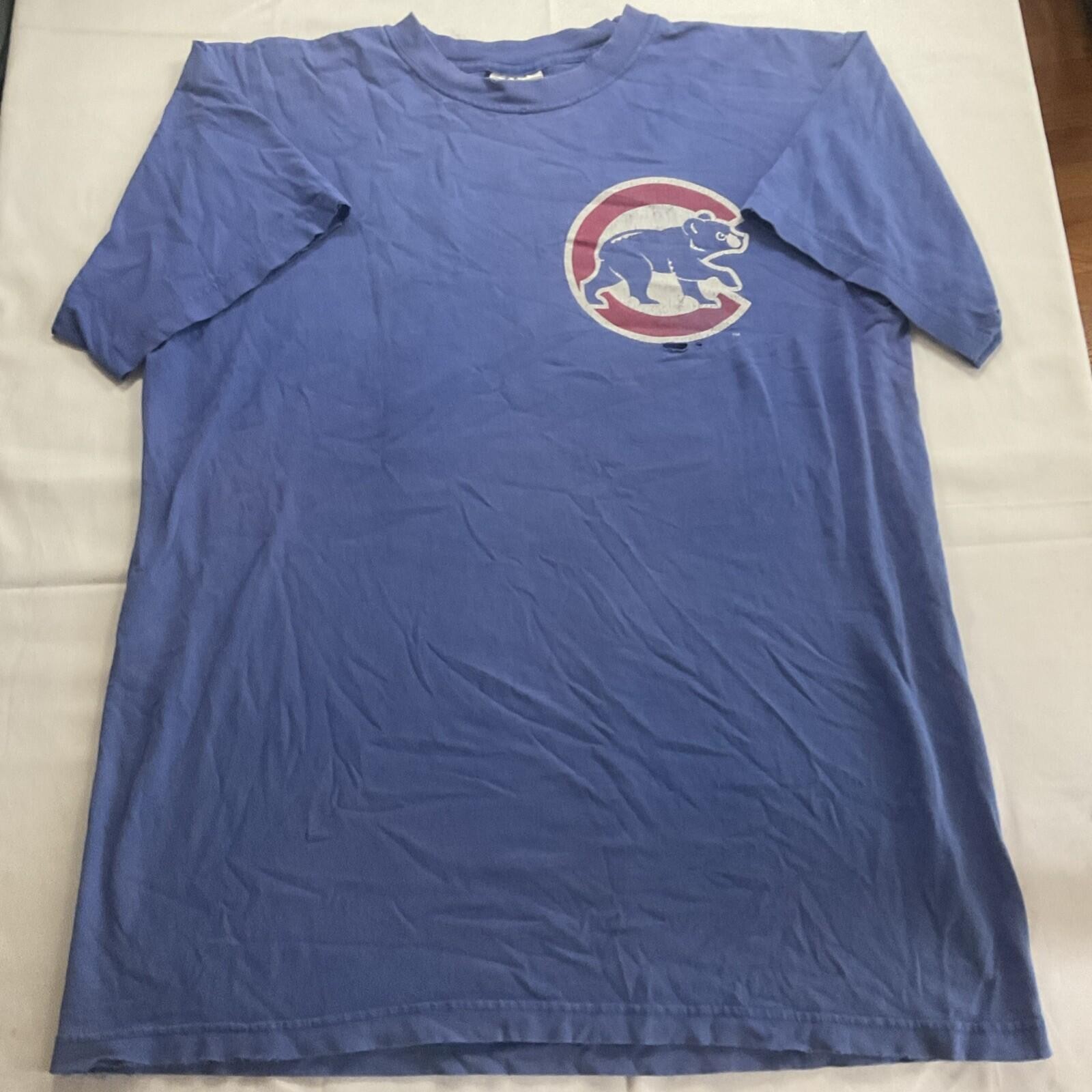 Vintage Chicago Cubs Sammy Sosa #21 T-Shirt Jersey Shirsey Men’s L Majestic 091