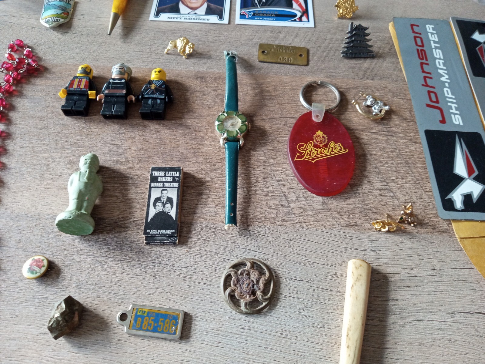 Lot Of 100+ Items Vintage Junk Draw Military Estate Sale/Jewerly& Old Items #214