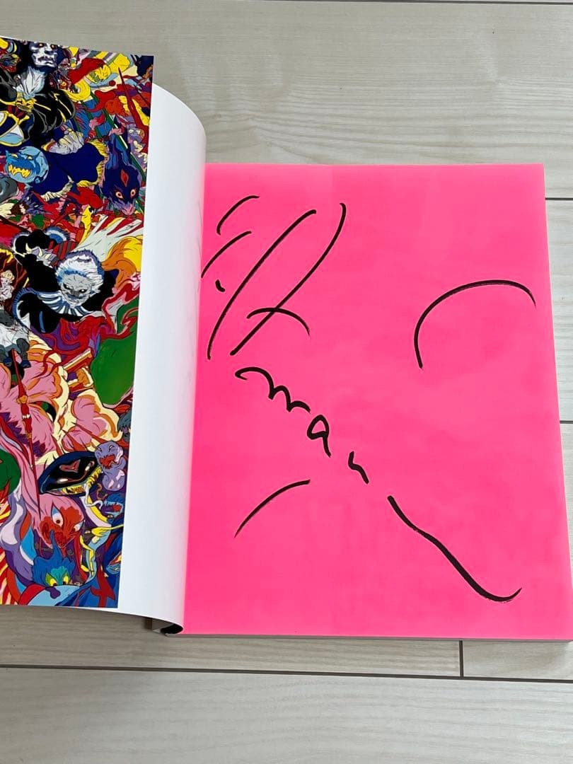 Yoshitaka Amano Art Book Signed Pink Pages Collector’s Edition Used