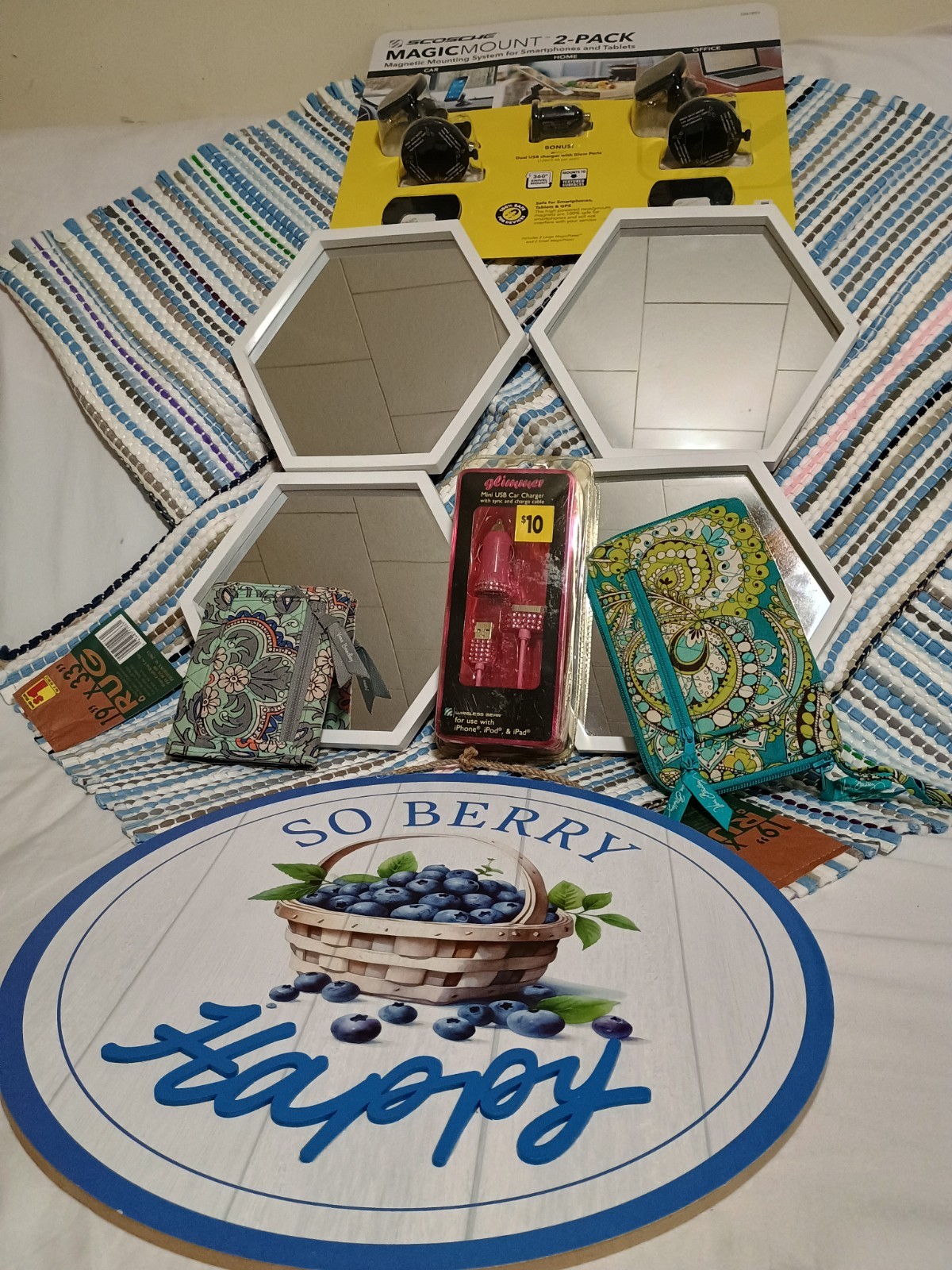 Yard Sale Treasure Drawer Box Lot🏵️Get Everything n Picture Vera Phone Mat Wall