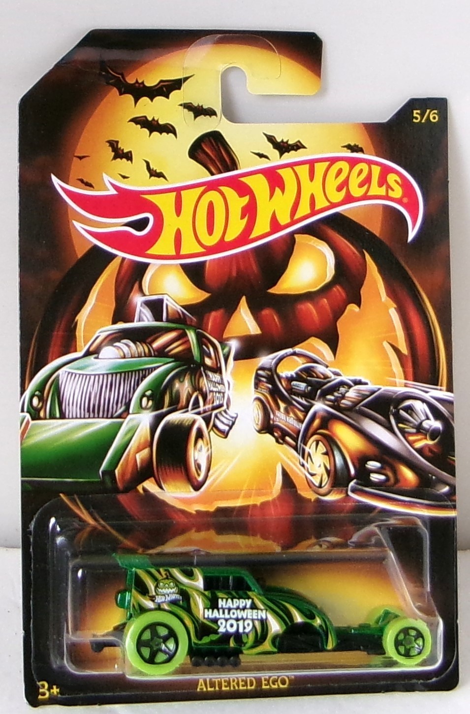 Hot Wheels Altered Ego Happy Halloween 2019 Green 1/64 Diecast GBC59 Damaged Car