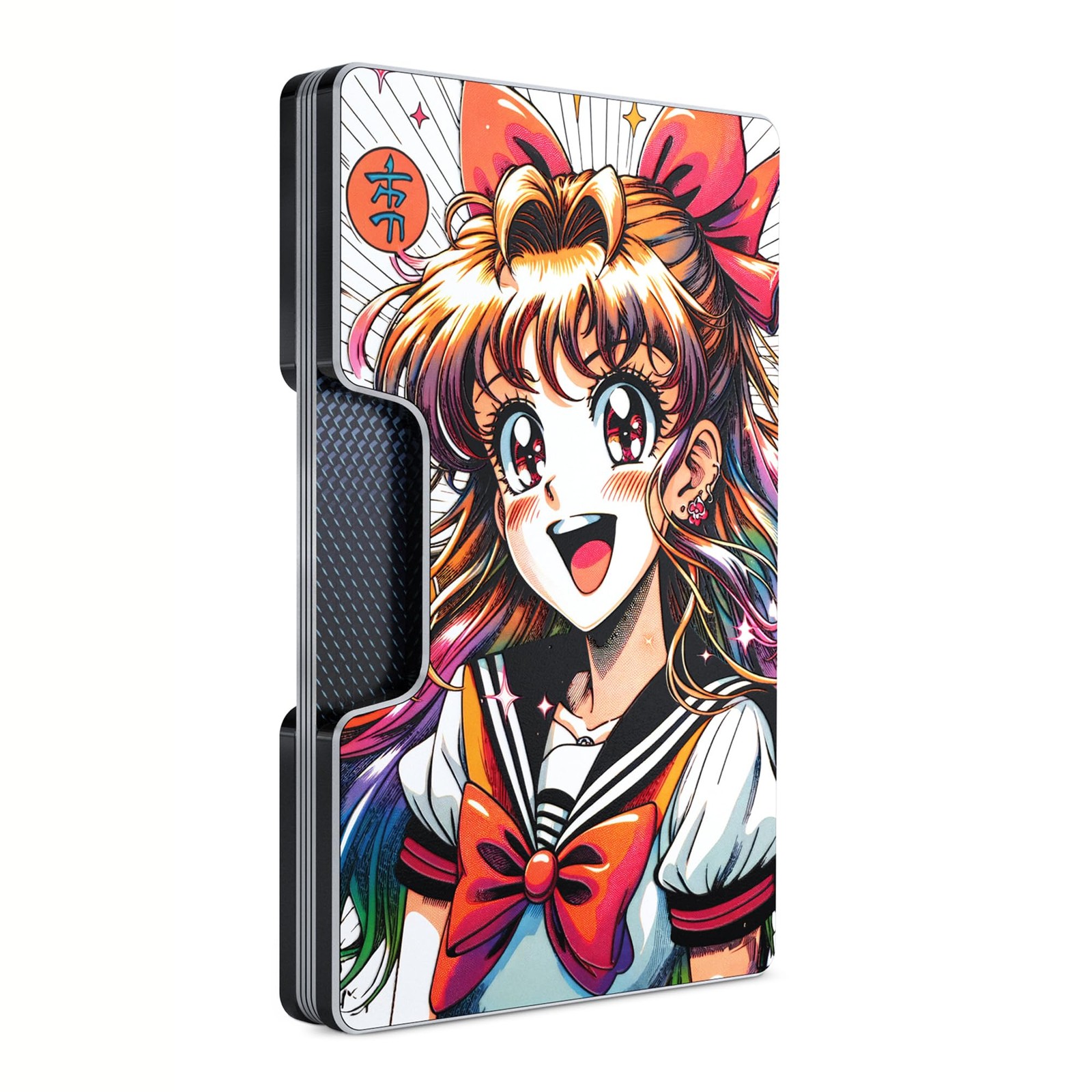 Freja Svendsen RFID Aluminum Wallet for Men, Slim Money Clip & Card Holder
