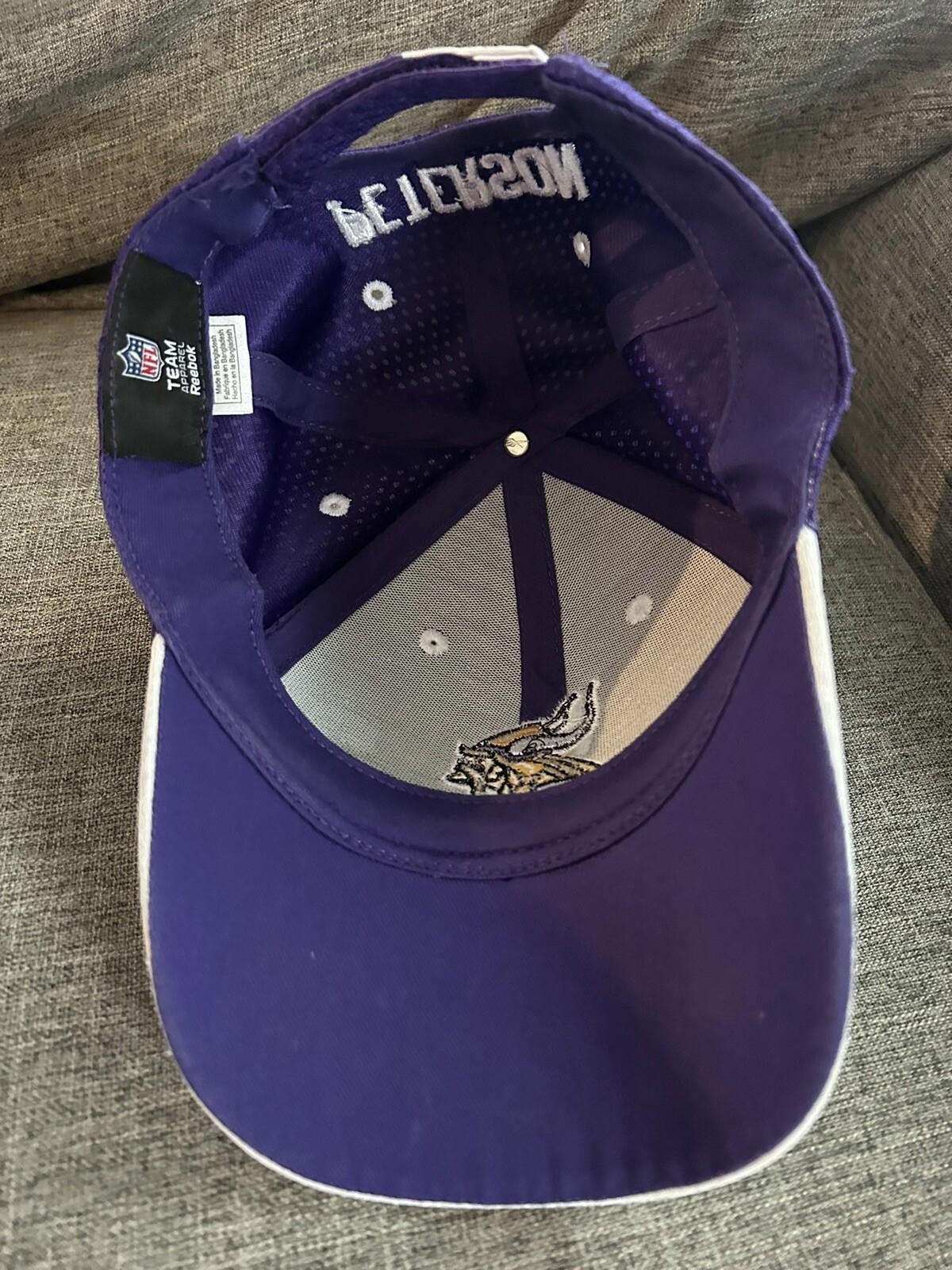 Minnesota Vikings Adrian Peterson #28 Reebok Pro Line Snapback Hat Cap NFL OSFM