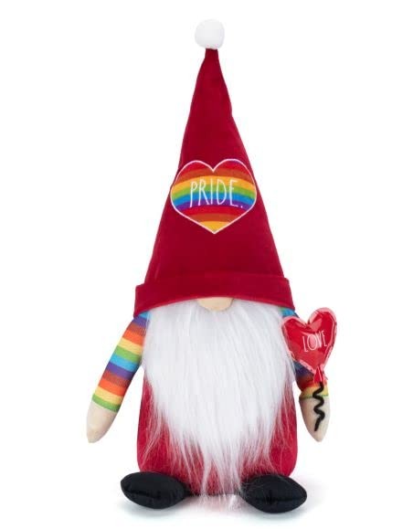 Rae Dunn Valentine Gnome Plush Figurine 19 Inch Scandinavian Holiday Decor