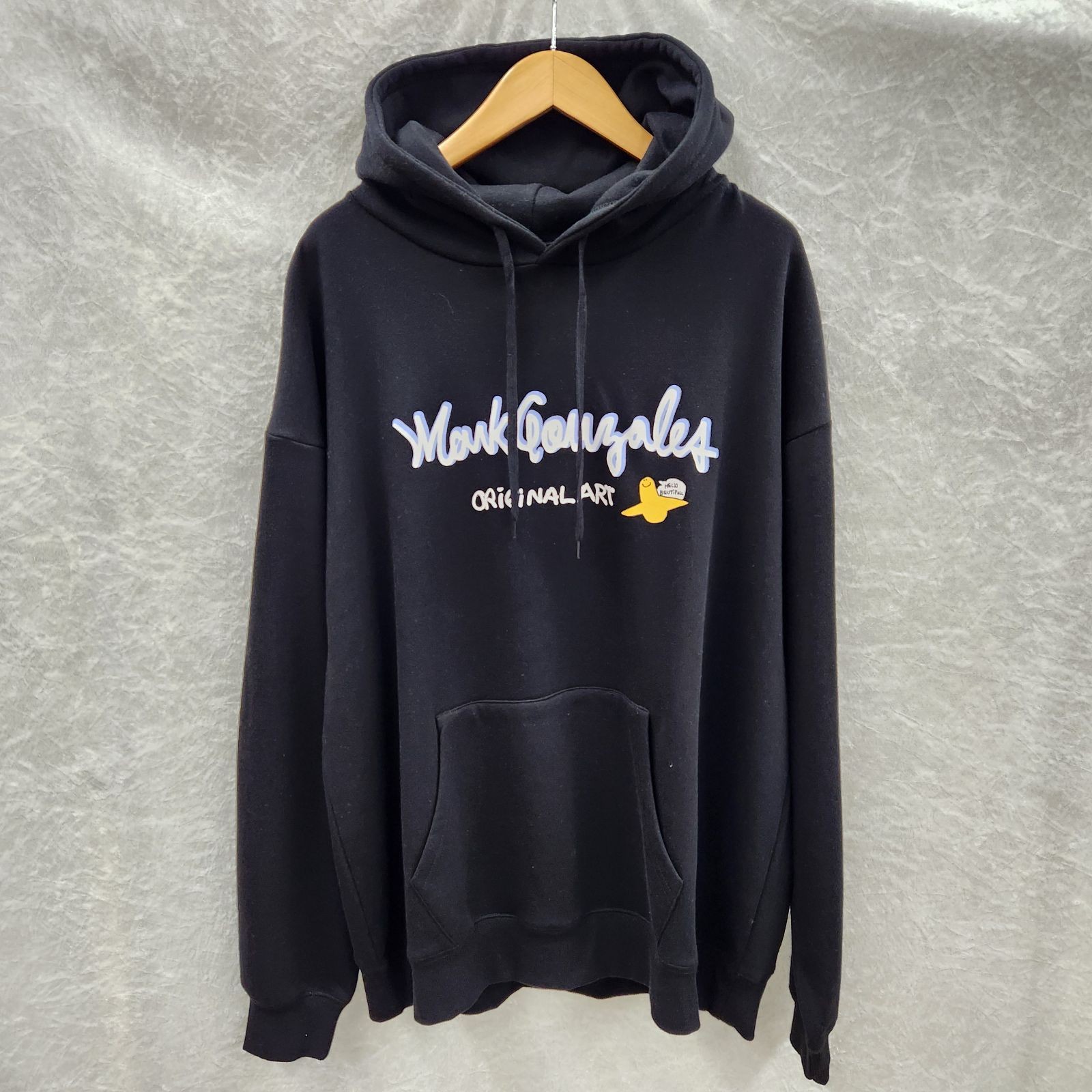 New and unused Mark Gonzales/Mark Gonzales Sweatshirt Hoodie Black Size XL
