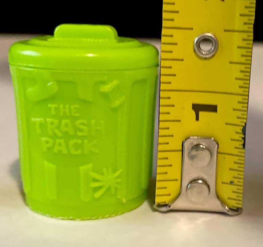 The Trash Pack Workout Warts Yellow Translucent Figure & Can Rare Trashie TP1199