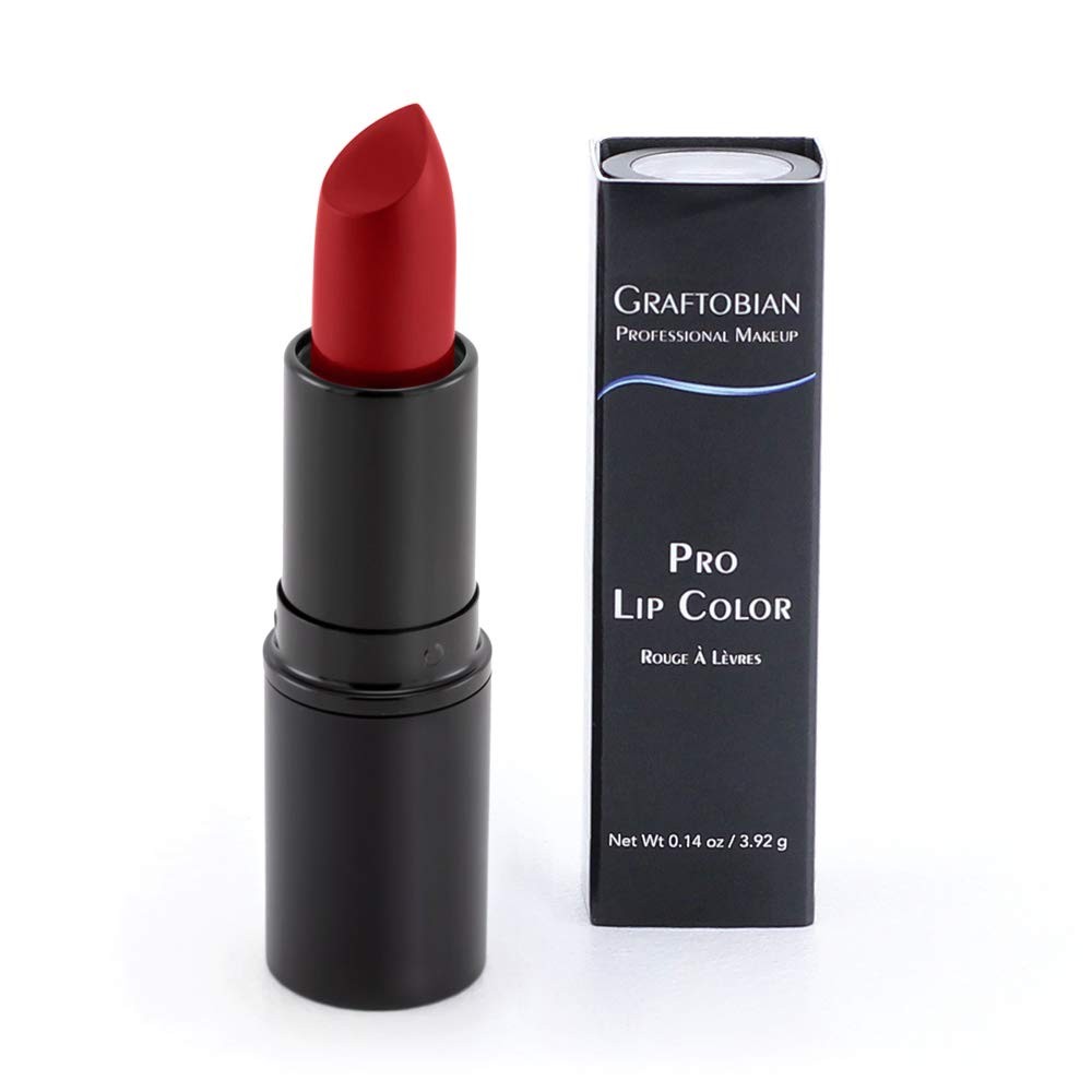 Graftobian Red Hot Lipstick Ultra Long-Wear HD Velvety Semi-Matte Lip Color