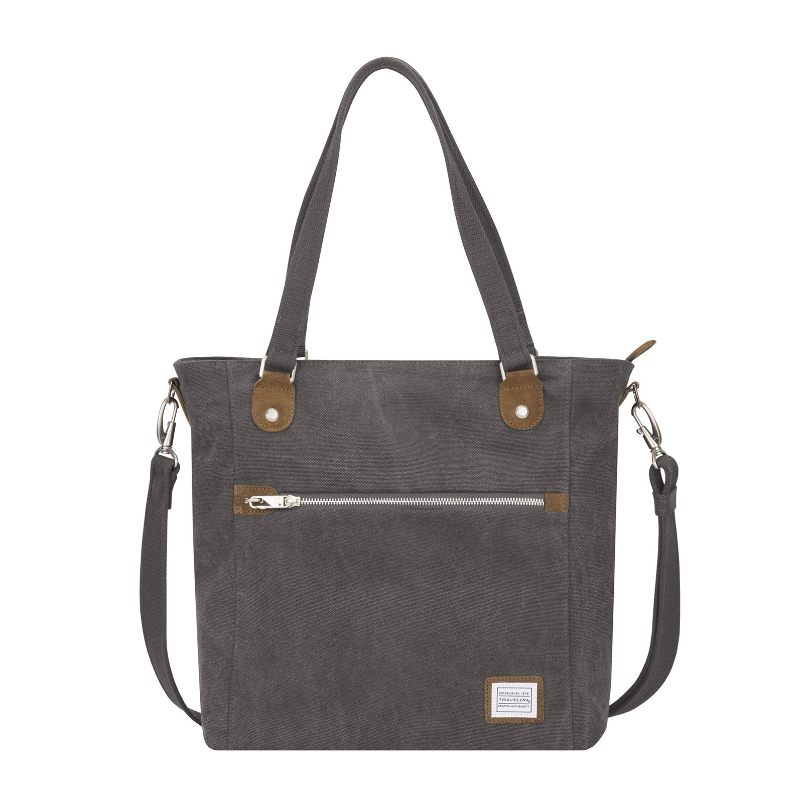 Travelon Anti-Theft Heritage Tote Bag, Pewter