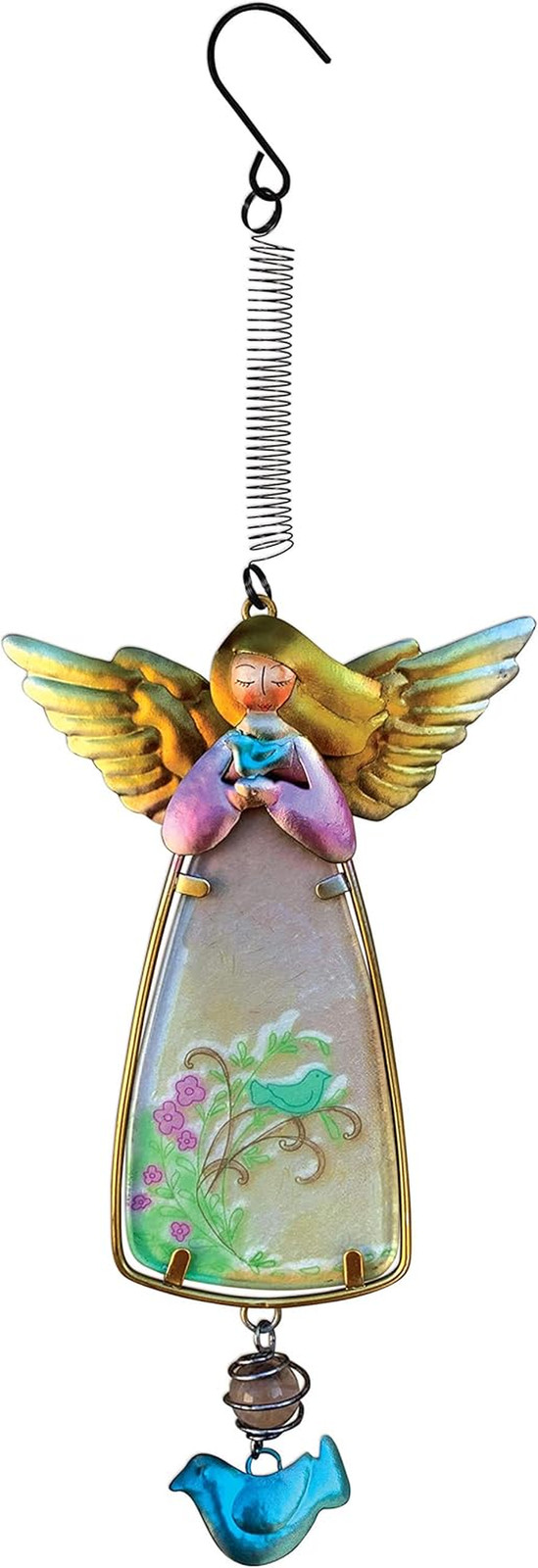 Garden Party – Hanging Bouncy, 12-Inch, Angel with Bird