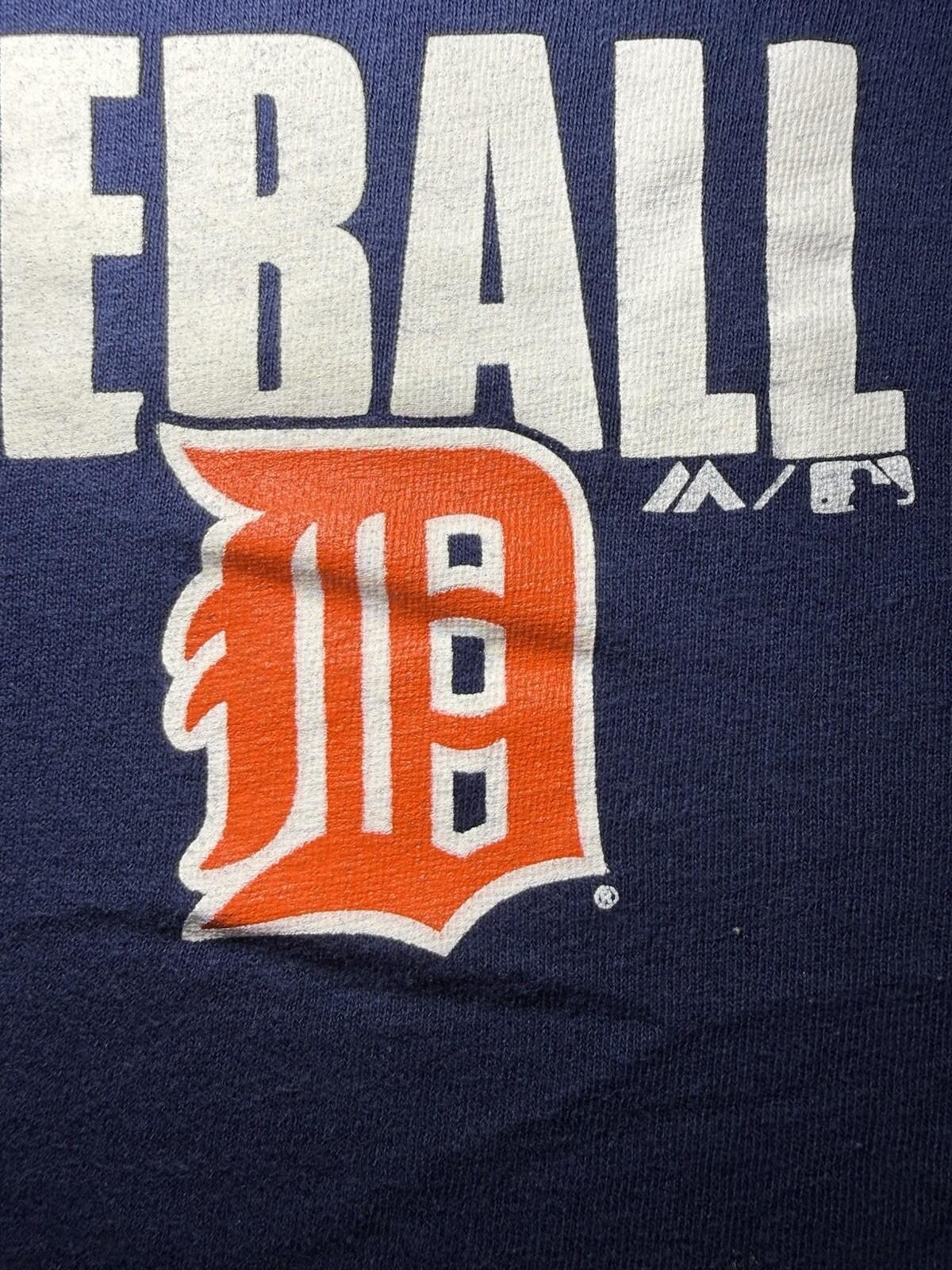 Majestic Detroit Tigers Unisex MLB Authentic Collection Tee-Medium/Navy Blue