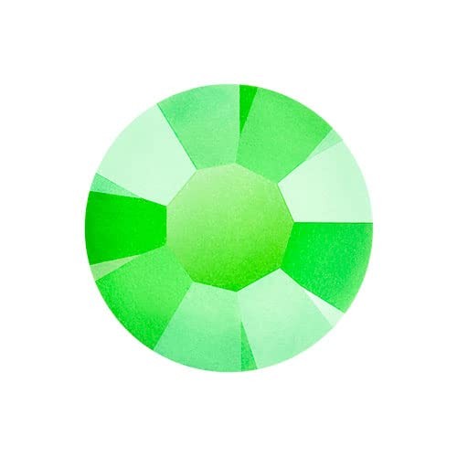 144pc SS12 Preciosa Maxima Czech Crystal Flat Back Rhinestones Neon Green