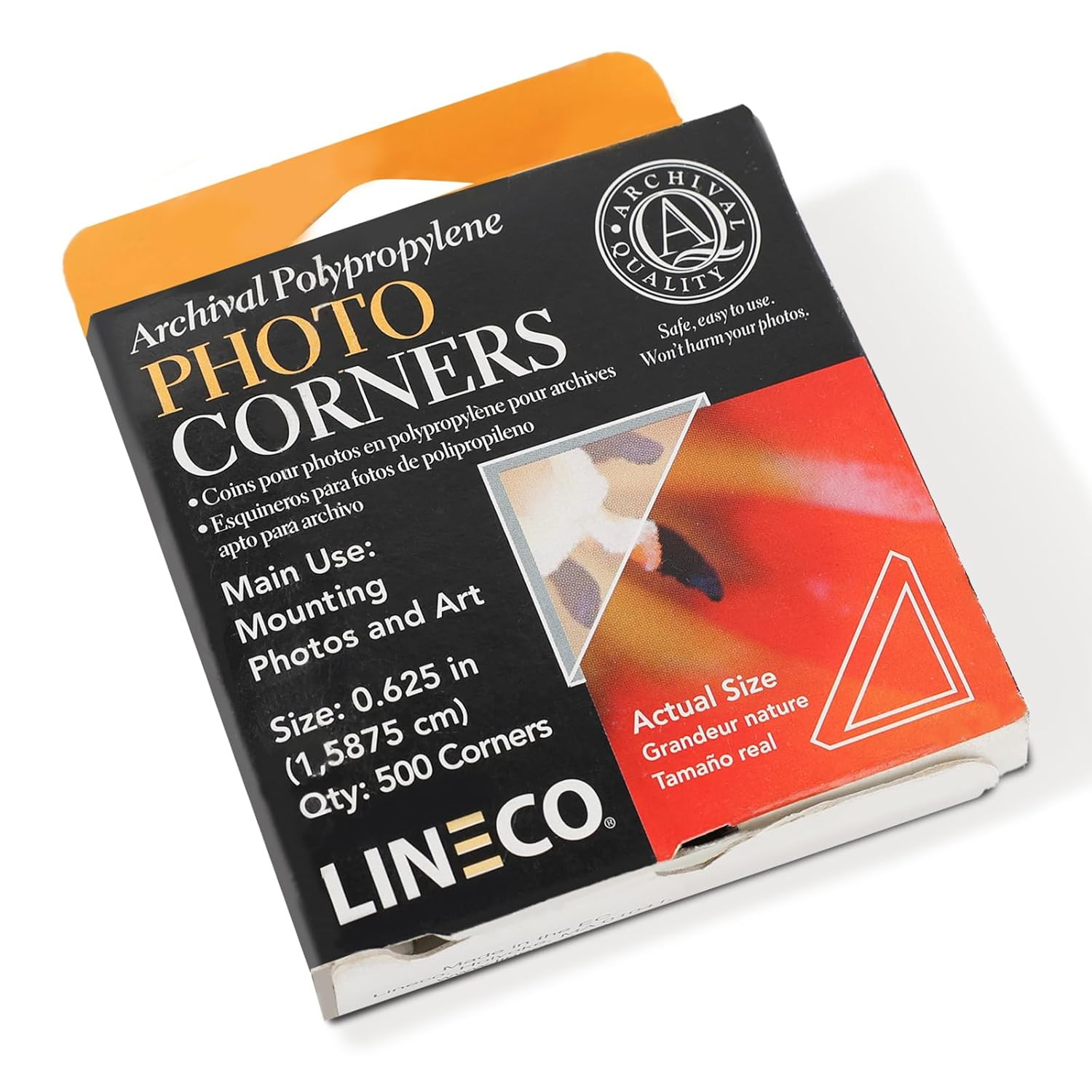 Infinity 0.625″ Clear Acid-Free Archival Photo Corners Self Adhesive, Pressure S