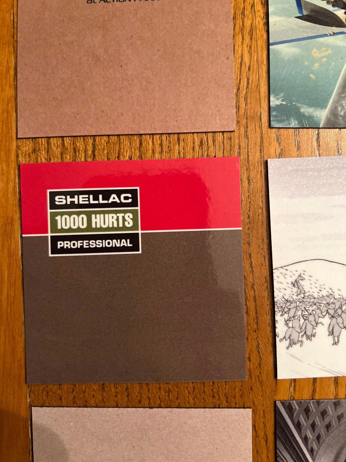 Shellac fridge magnets