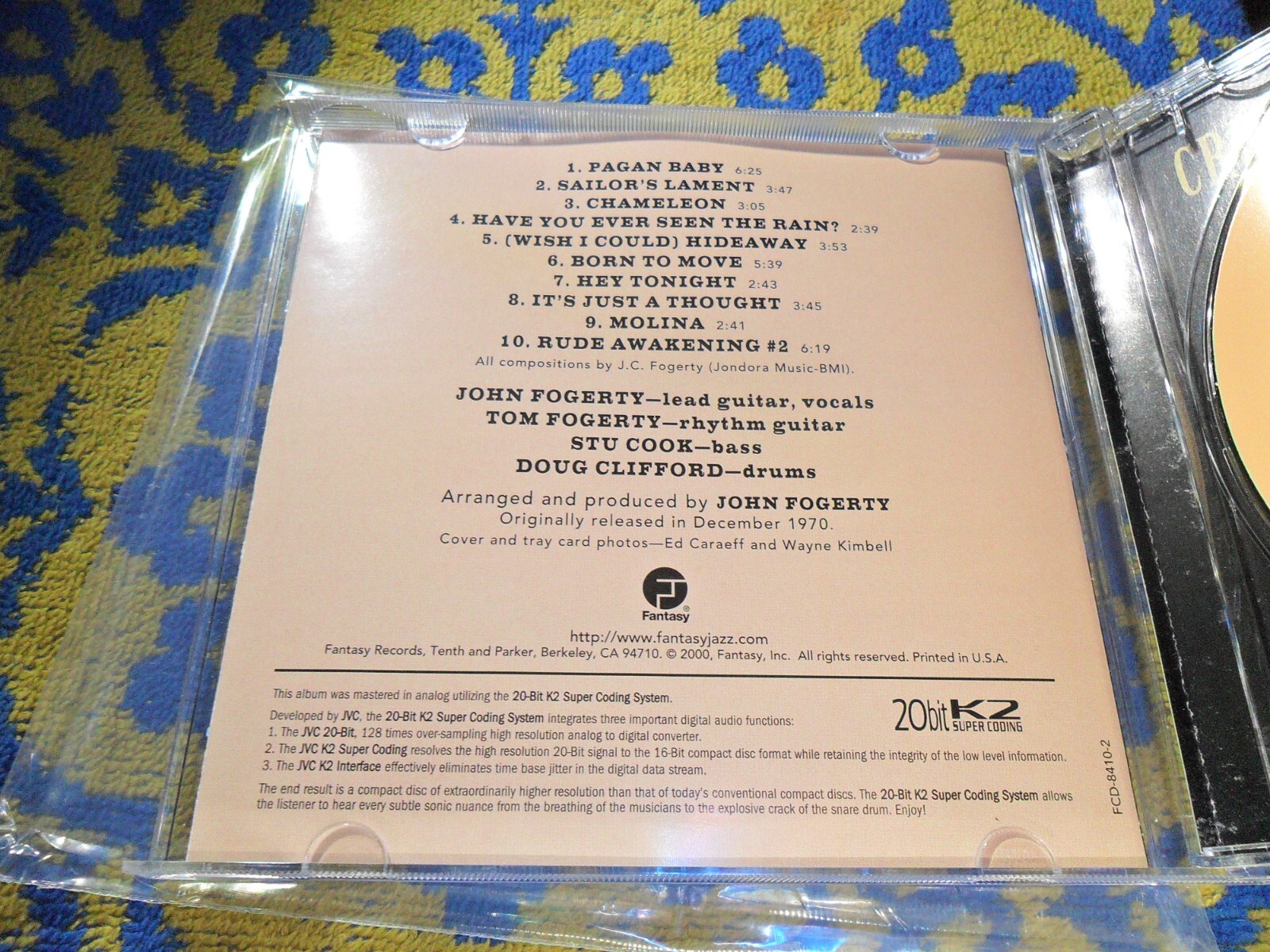 2000 CREEDENCE CLEARWATER – PENDULUM – 20 BIT K2 CD – w SLEEVE – VERY GOOD