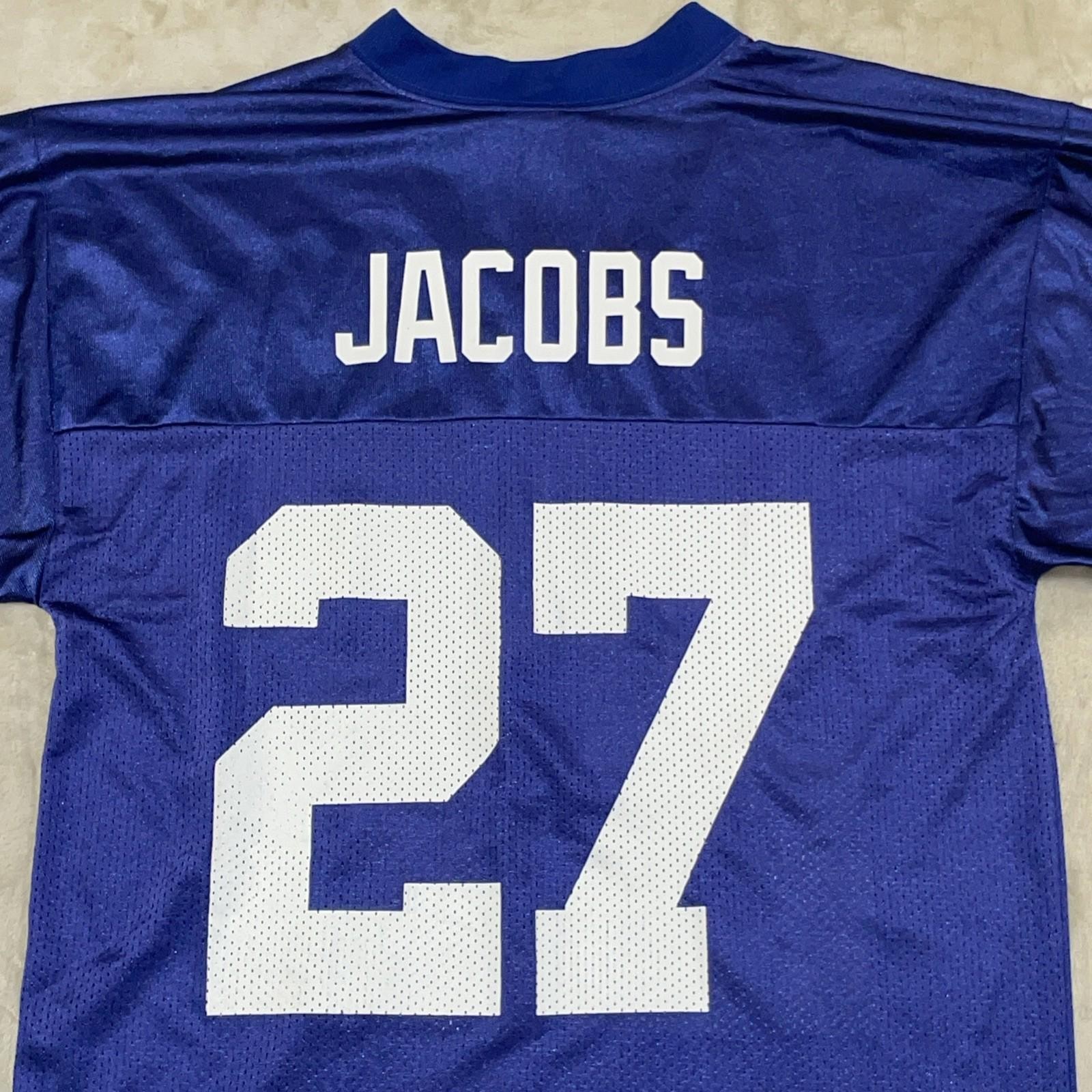 Vintage Reebok NFL New York Giants Brandon Jacobs #27 Size Medium *Flaw*