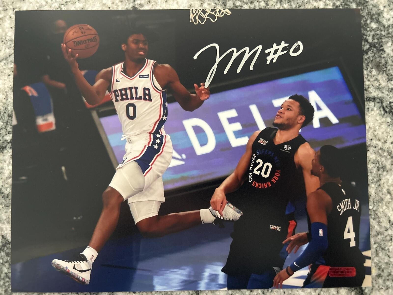 Tyrese Maxey Signed Autographed 8×10 Philadelphia 76ers Photo COA