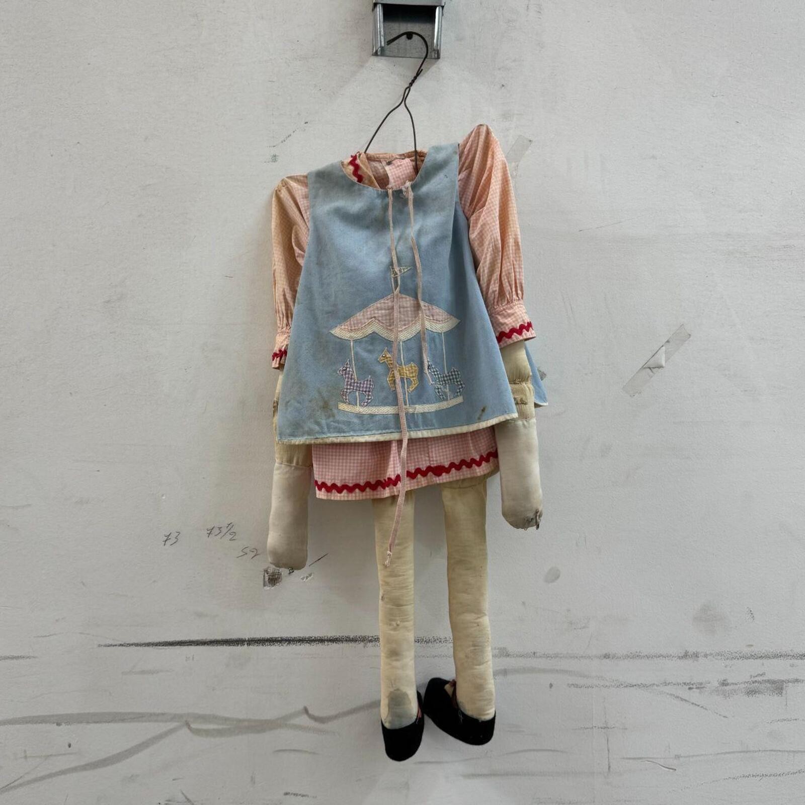 Vintage Hand-Crafted Broadway Archive Folk Art Doll
