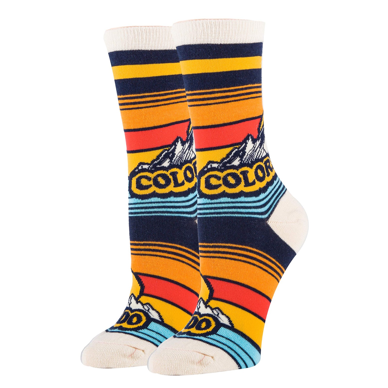 Oooh Yeah Women’s Funny Crew Socks Colorado Gifts Souvenirs Size 5-10