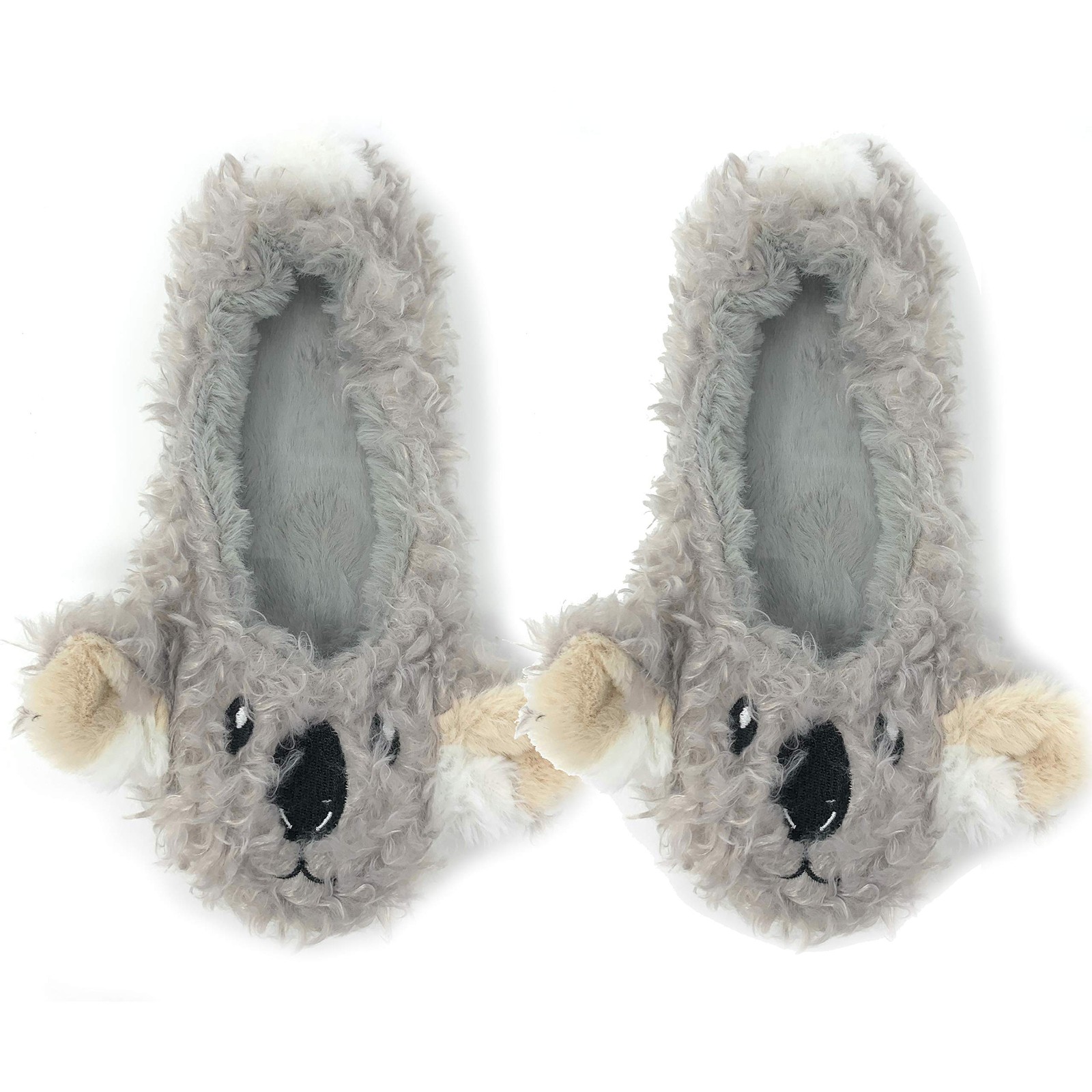 ooohyeah Women’s Travel Buddy Animail Plush in Door Slippers (Shoe Size: 9-10)