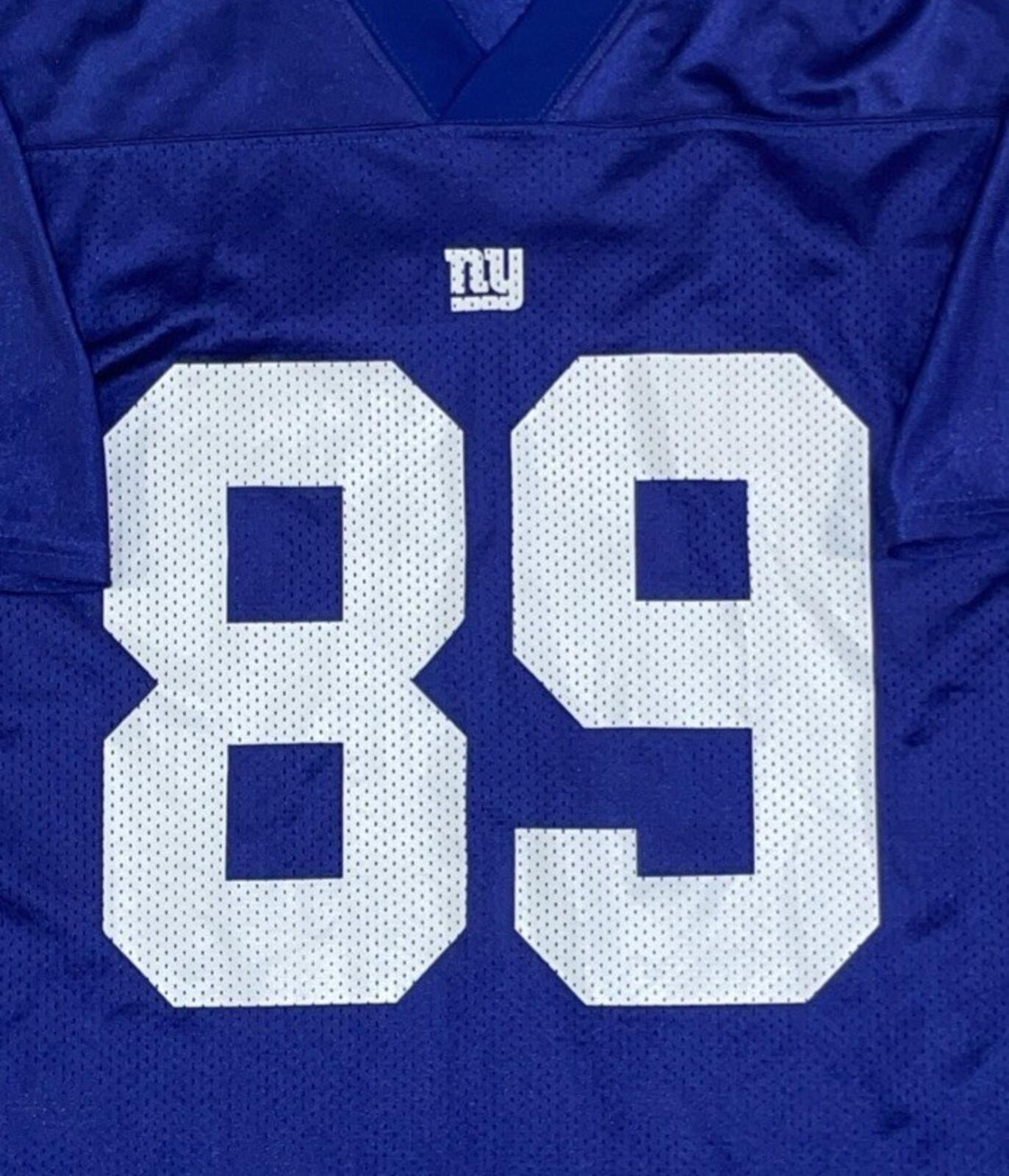 Reebok NY Giants Kevin Boss #89 NFL Team Apparel Jersey Blue Size Medium
