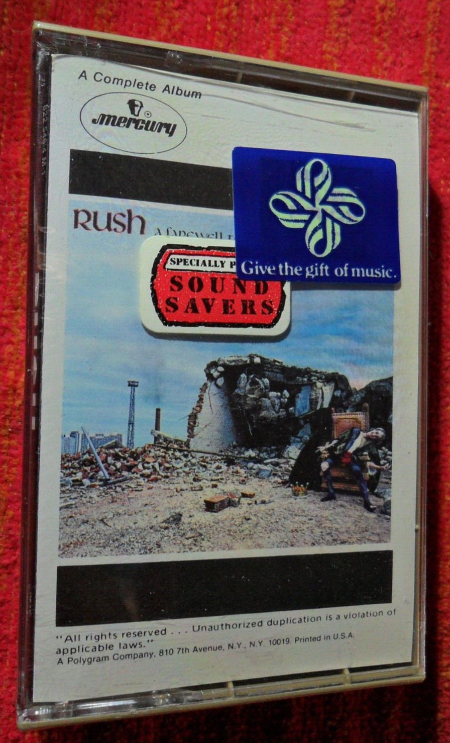 1977 RUSH – A FAREWELL TO KINGS – Original MERCURY CASSETTE TAPE ~ SEALED MINT+
