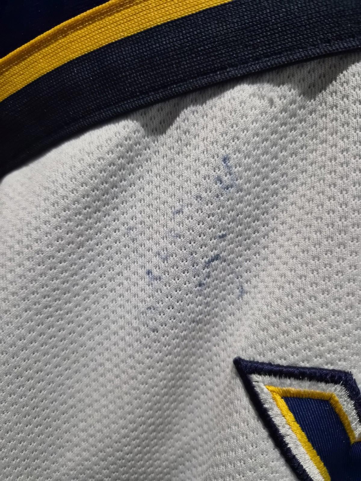Vintage Starter St. Louis Blues Jersey Men’s Size Small White Autographed