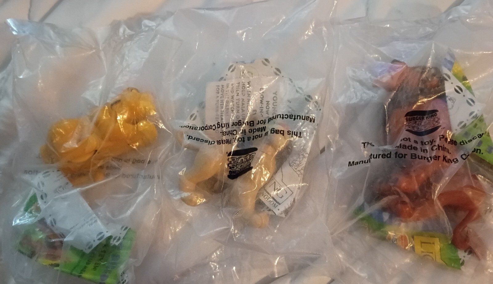 Vintage1994 Burger King DisneyThe Lion King Toys Simba, Nala, Scar Lot – Sealed