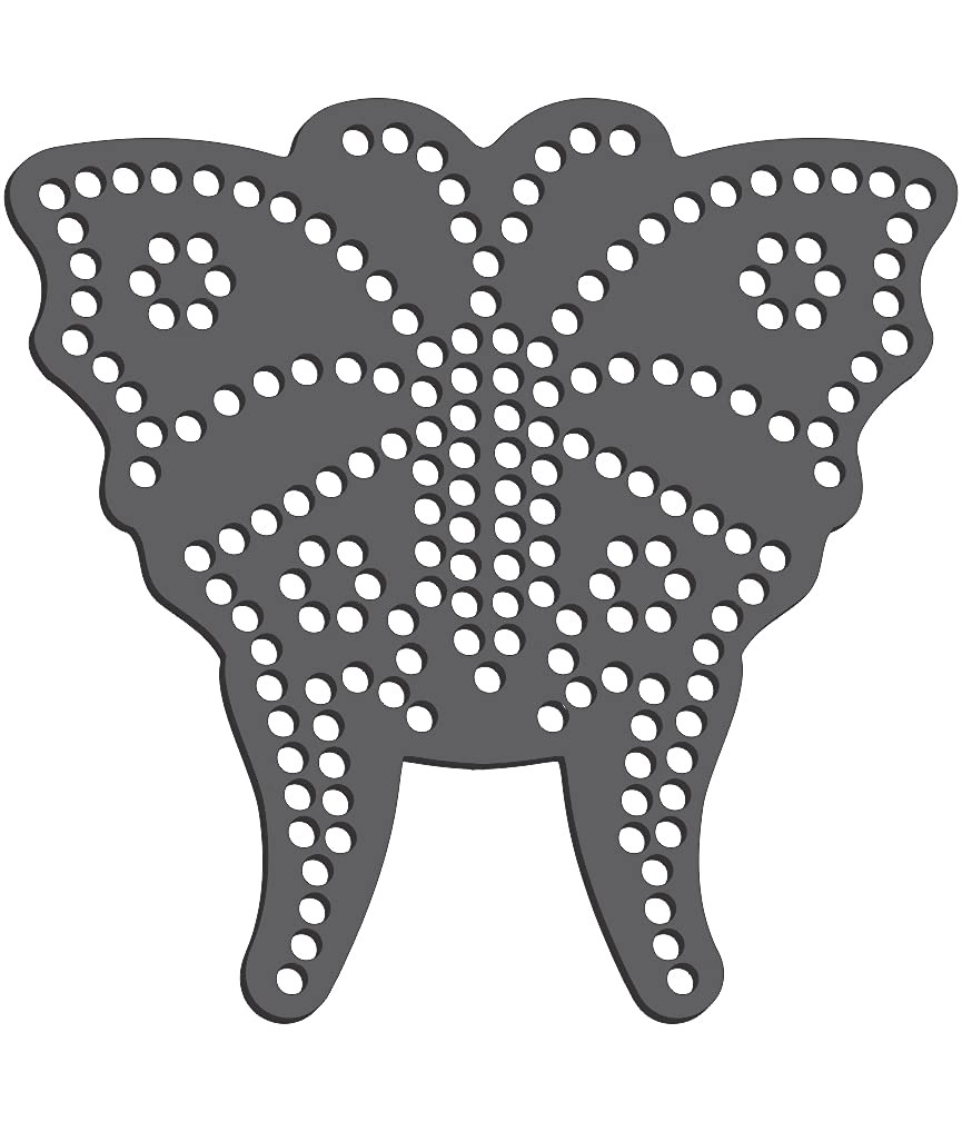 Rhinestone Genie Butterfly 4.5″ Magnetic Rhinestone Template(s), Black
