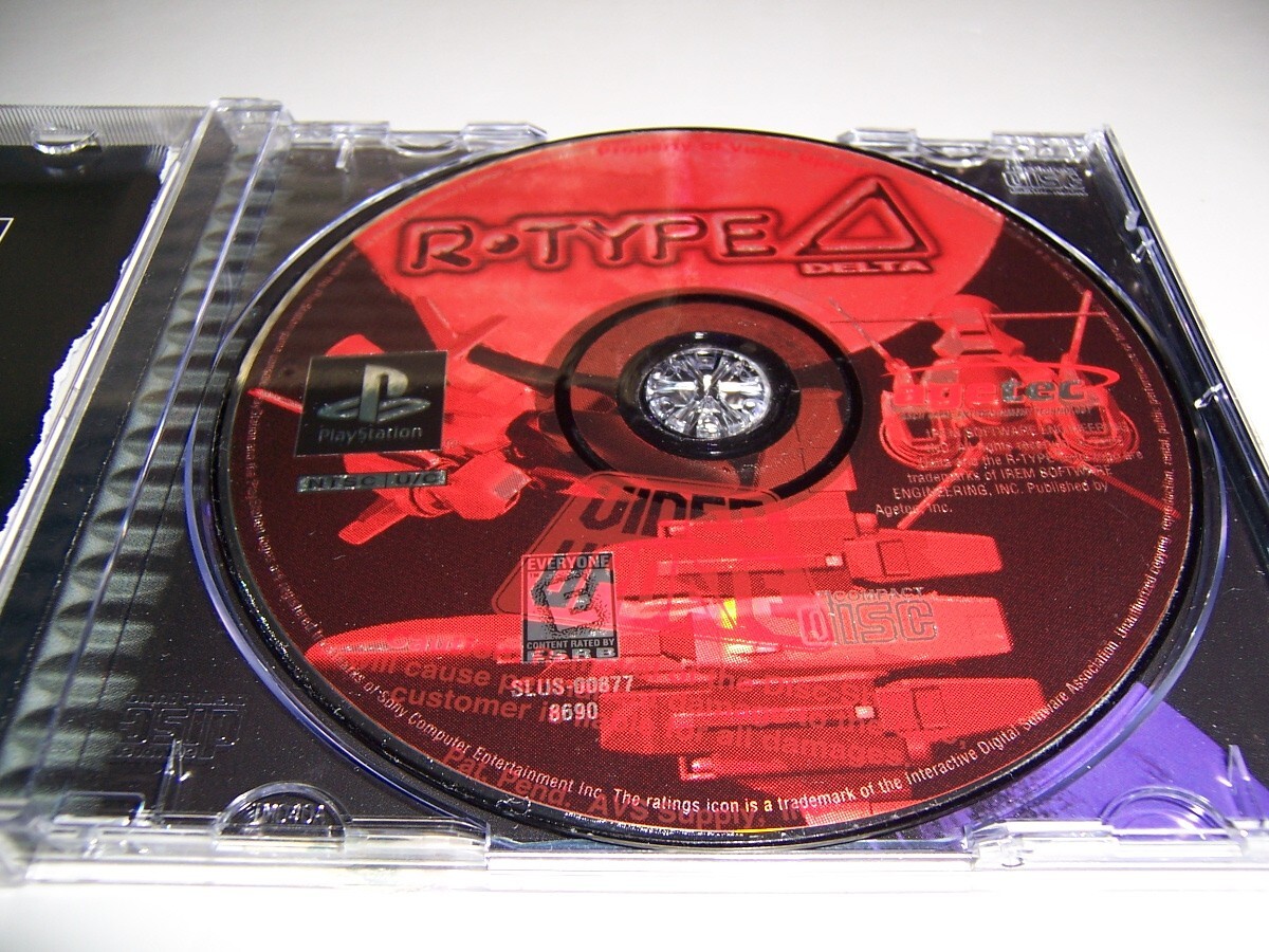 Playstation 1 PS1 R-Type Delta Video Game, Art Back & Booklet Front – Pre-Owned
