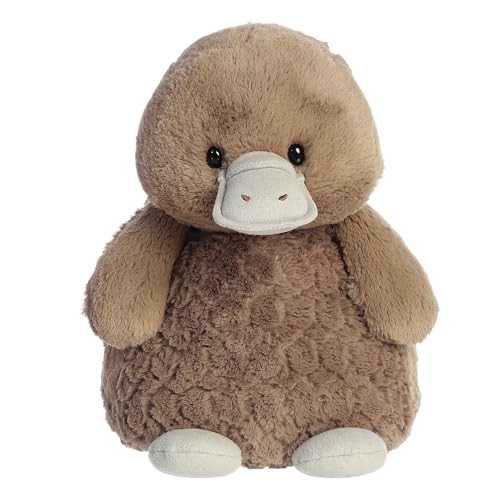 Aurora Cuddly Huggle Pals Peaceful Platypus Plush – Brown, 12.5″ Weighted