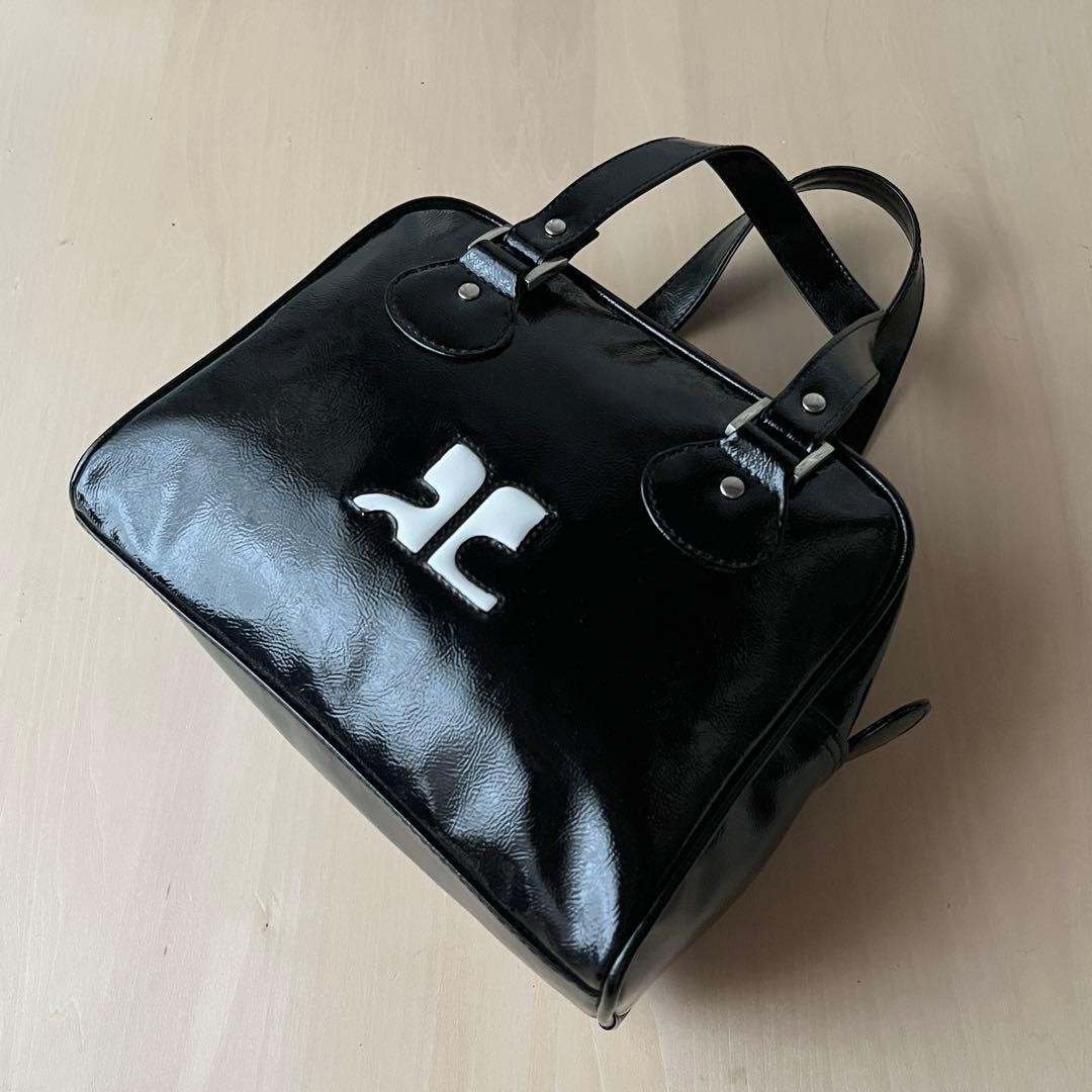 Courrèges/Logo Bowling mini Bag/VTG