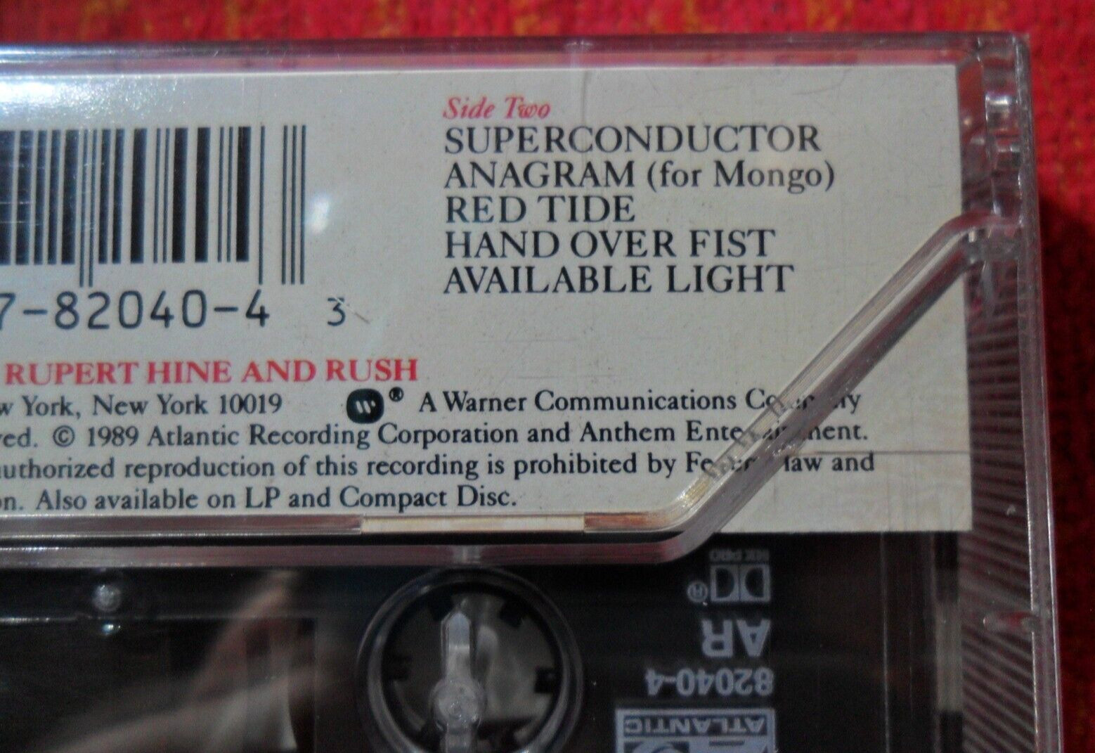 1989 RUSH – PRESTO – Original USA Issue ATLANTIC CASSETTE TAPE ~ SEALED MINT+NEW