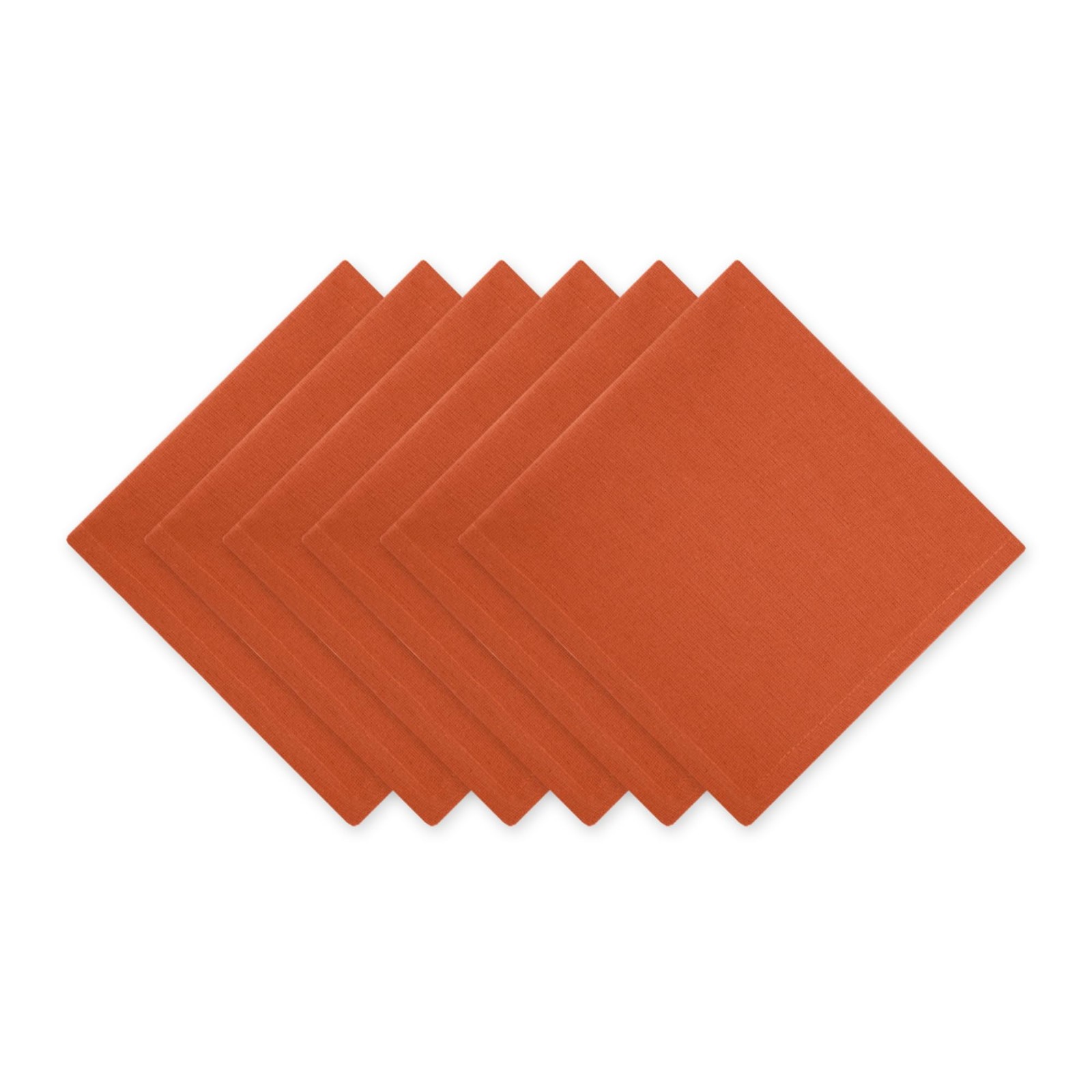 DII Solid Napkin Set Collection, 20×20, Spice, 6 Piece