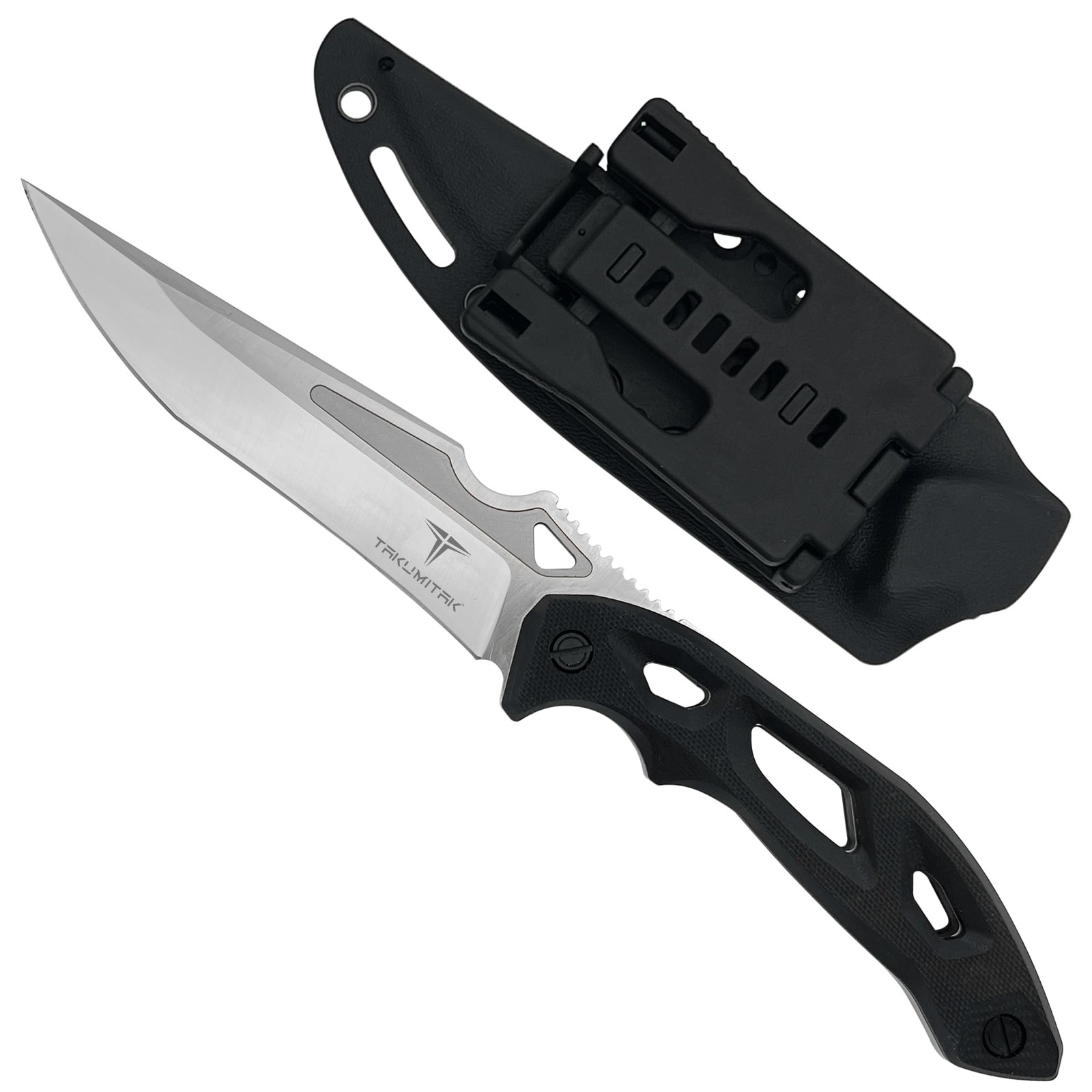Tactical Knife Hunting Knife Survival Knife D2 Drop Point Blade G10 Handle Kydex