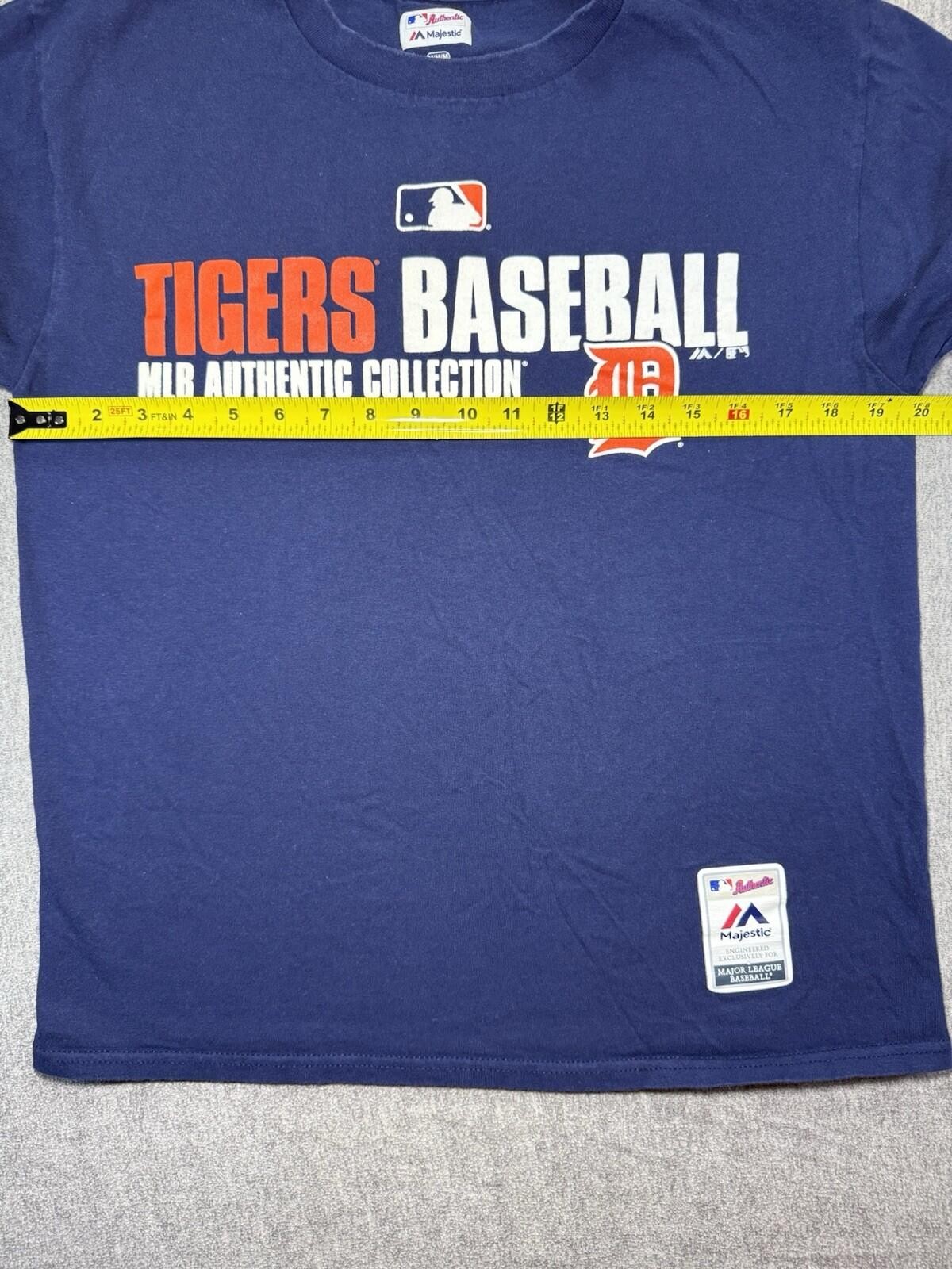 Majestic Detroit Tigers Unisex MLB Authentic Collection Tee-Medium/Navy Blue