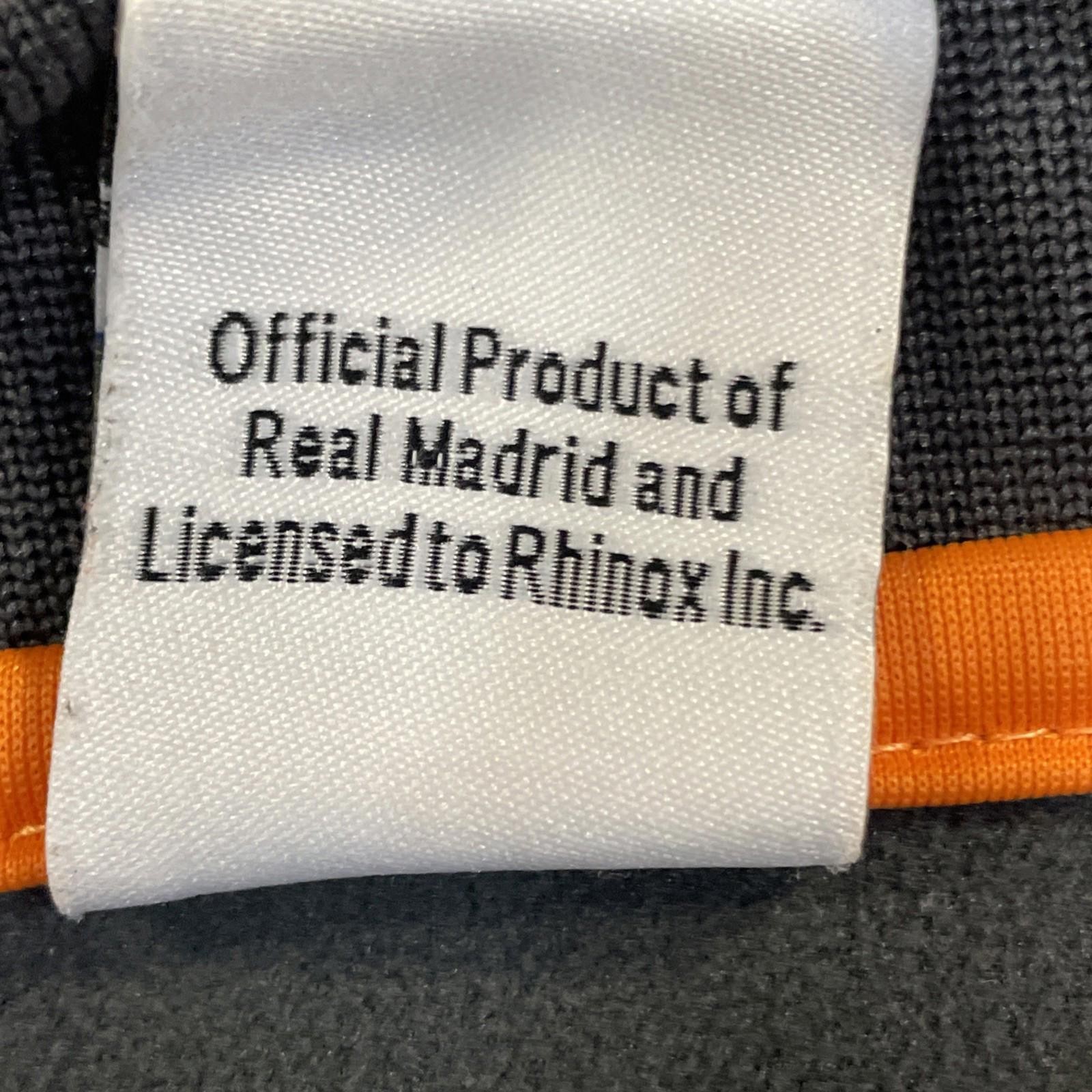 Real Madrid Track Jacket Top Black & Orange Men’s Size Large Excellent Cond.